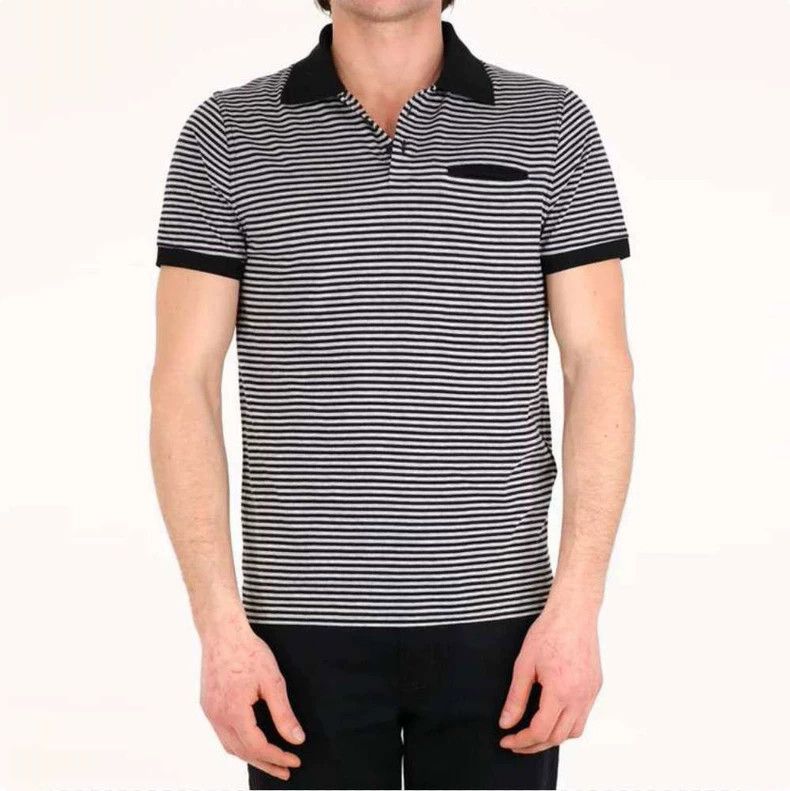 Saint Laurent Paris Saint Laurent Paris Striped polo shirt 2505-Nextarrow Size US S / EU 44-46 / 1 - 3 Thumbnail