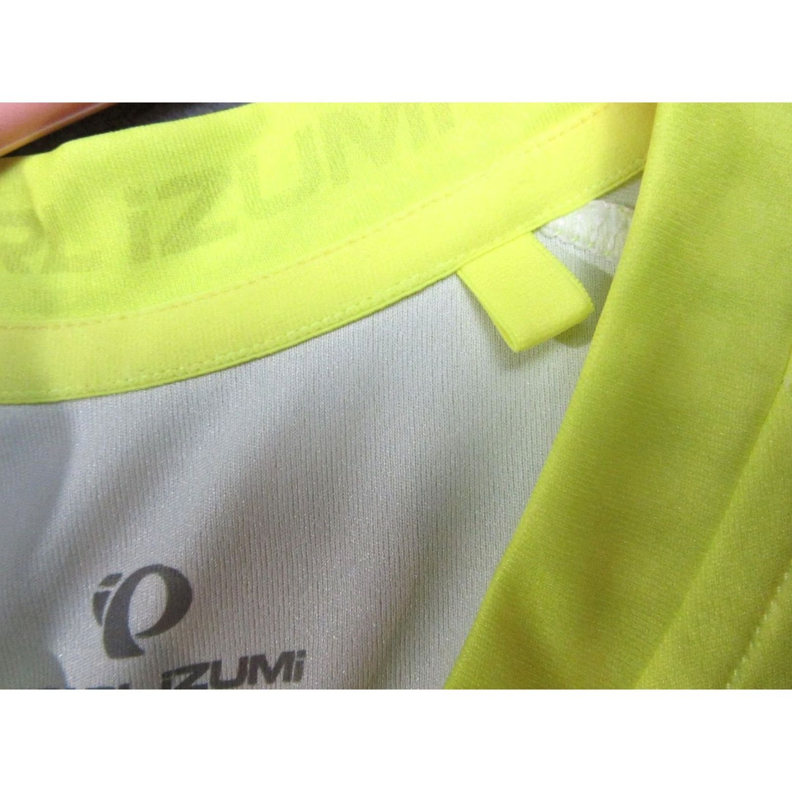 PEARL iZUMi Pearl Izumi Womens Shirt XL Yellow Cycling Jersey Full Zip Short Sleeve Top Size XL / US 12-14 / IT 48-50 - 4 Thumbnail