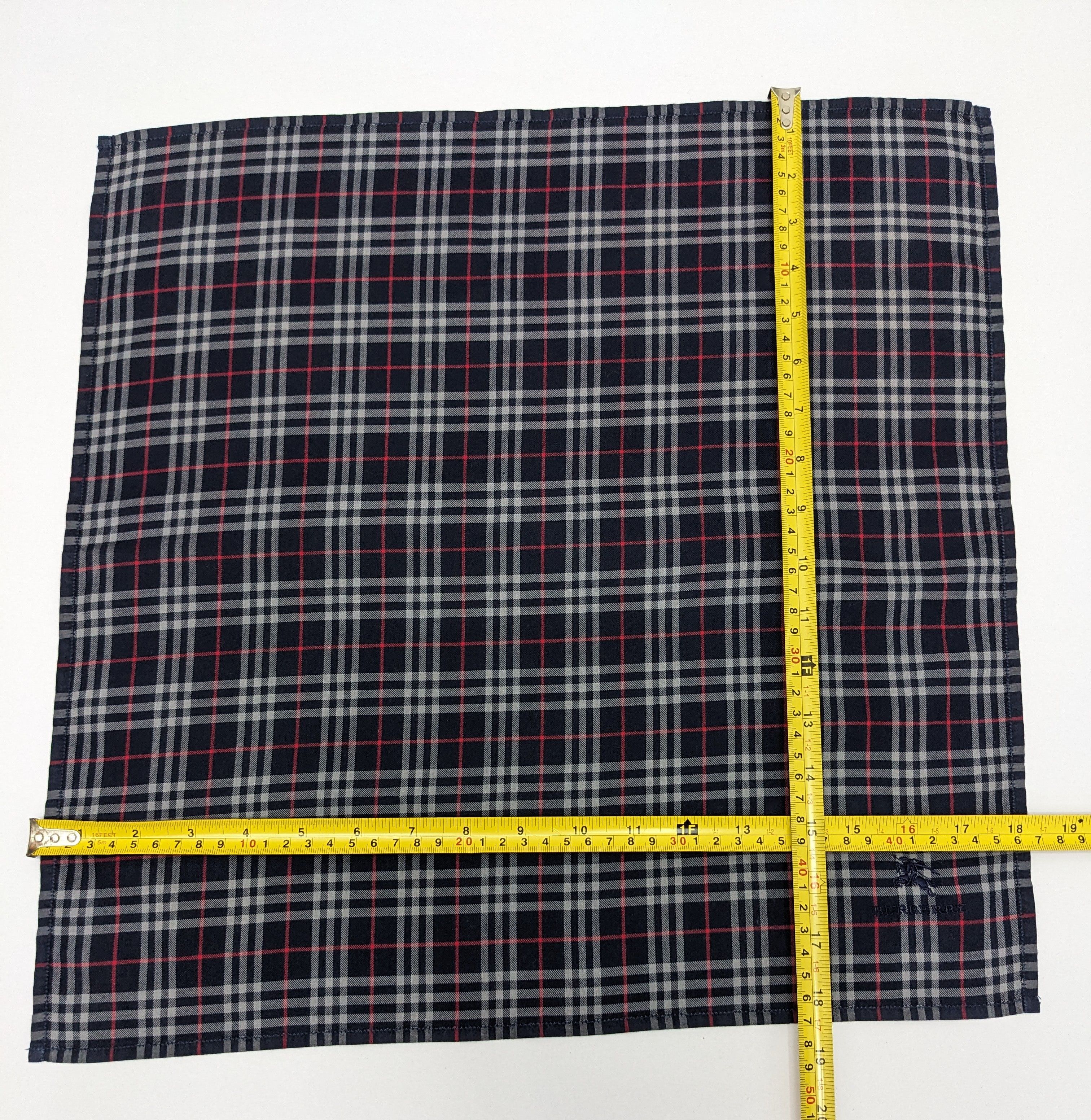 Burberry Burberry London Handkerchief: Dark Navy Nova Check Size ONE SIZE - 4 Thumbnail