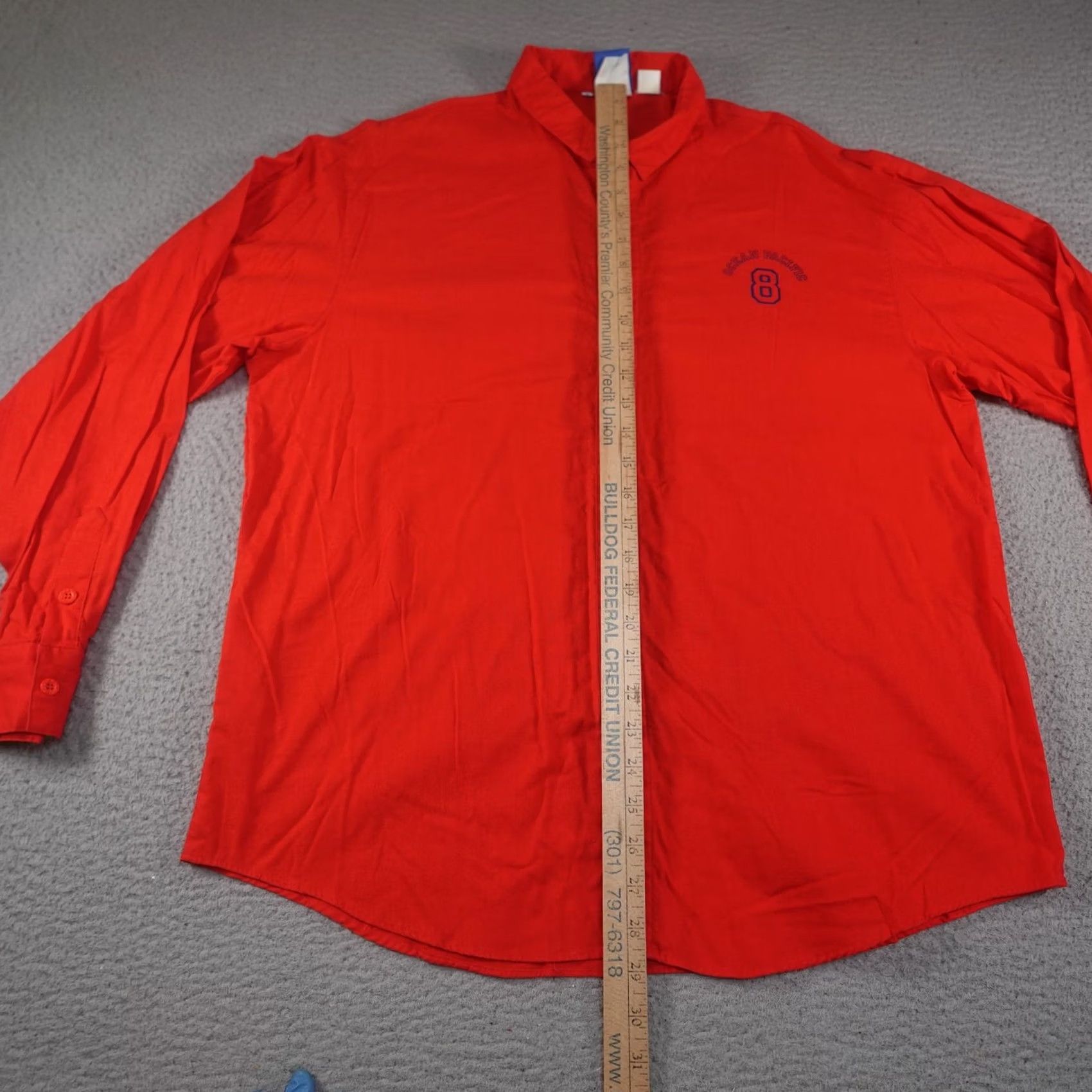Ocean Pacific VINTAGE Ocean Pacific Shirt Mens L Red Graphic Print Surfing Alumni 90s Surf Beach Casual Button-Up Size US L / EU 52-54 / 3 - 7 Thumbnail