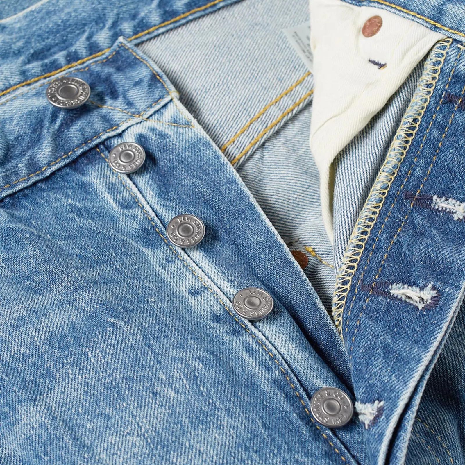 Levi's Vintage Clothing [W29/L32] 1955 501 Jean (Olive You Rock) Size US 30 / EU 46 - 18 Thumbnail