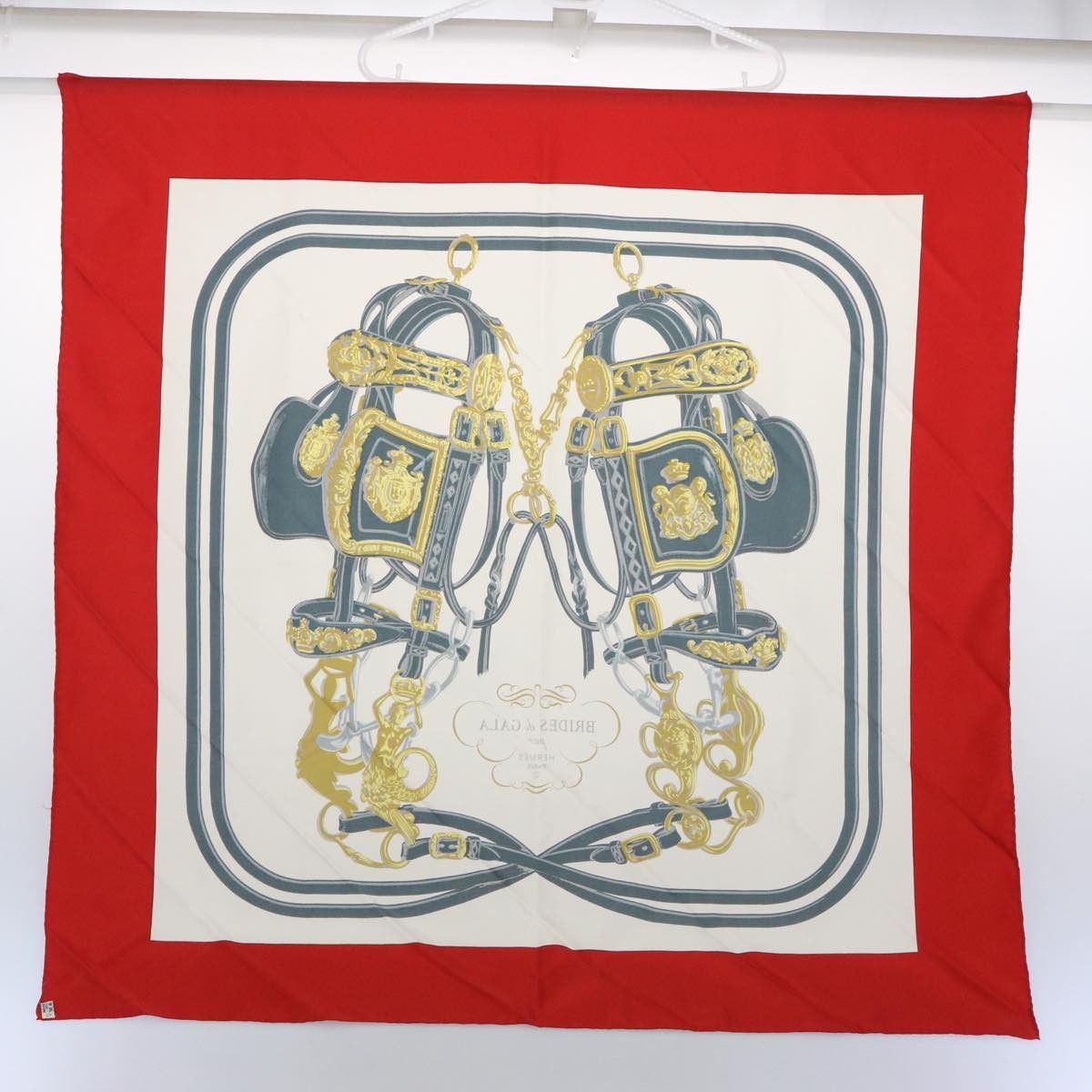 image of Hermes Bride De Gala Scarf in Red, Women's