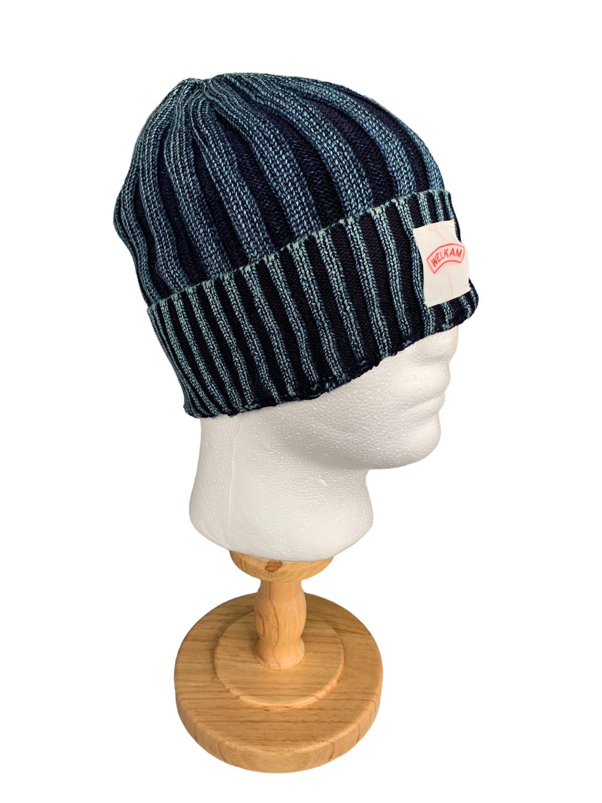 Japanese Brand × Kapital × Vintage Japanese Welkem Blue Indigo Beanie Hats Size ONE SIZE - 3 Thumbnail