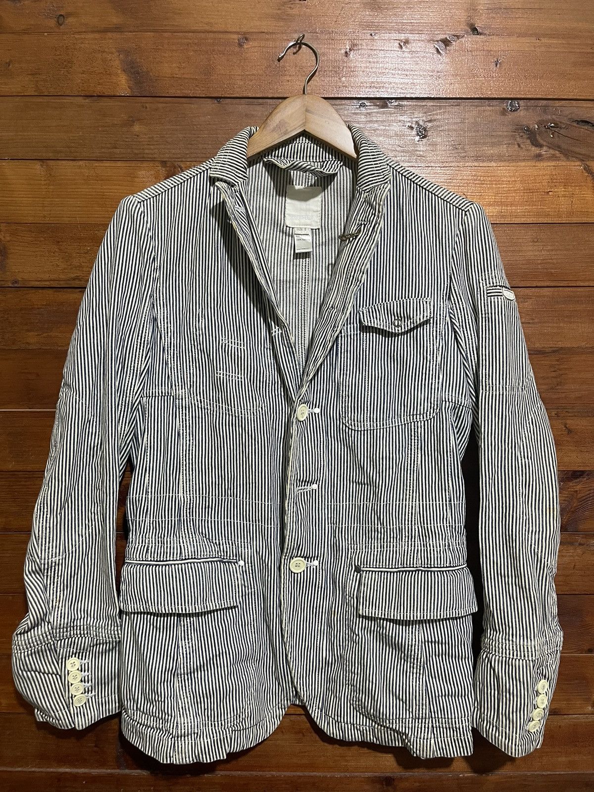 Diesel Diesel hickory stripe jacket Size US S / EU 44-46 / 1 - 1 Thumbnail