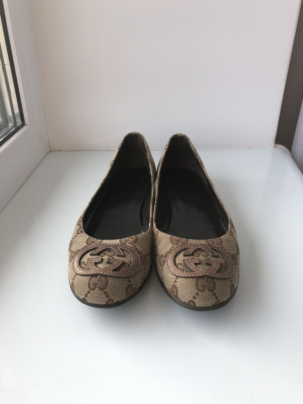 Gucci × Vintage Vintage Gucci monogram ballet flat Size US 5 / IT 35 - 8 Thumbnail