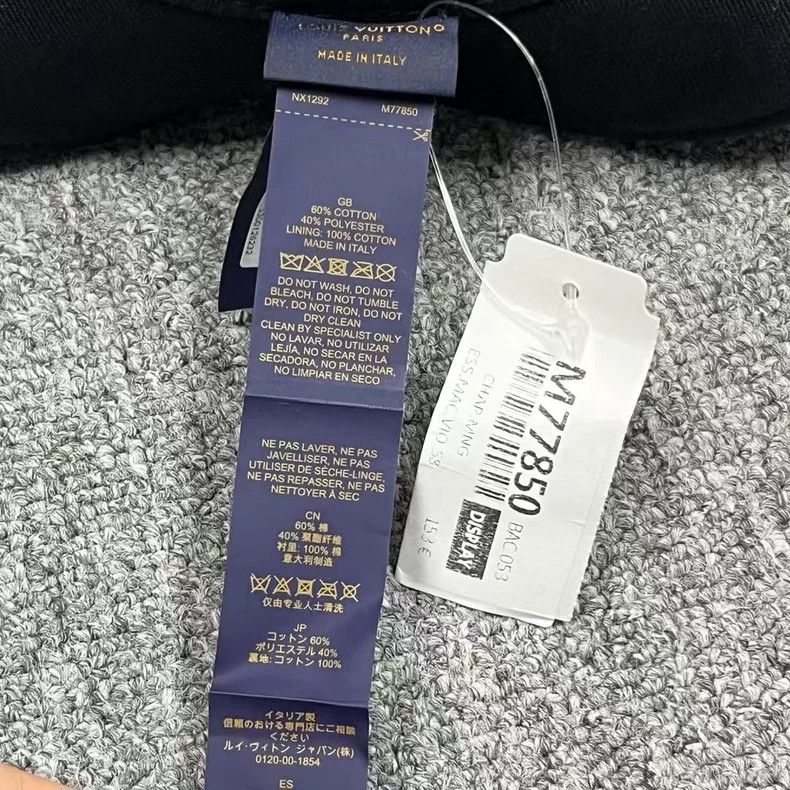 Louis Vuitton Louis Vuitton Black and purple double-faced fisherman's ha Size ONE SIZE - 6 Thumbnail