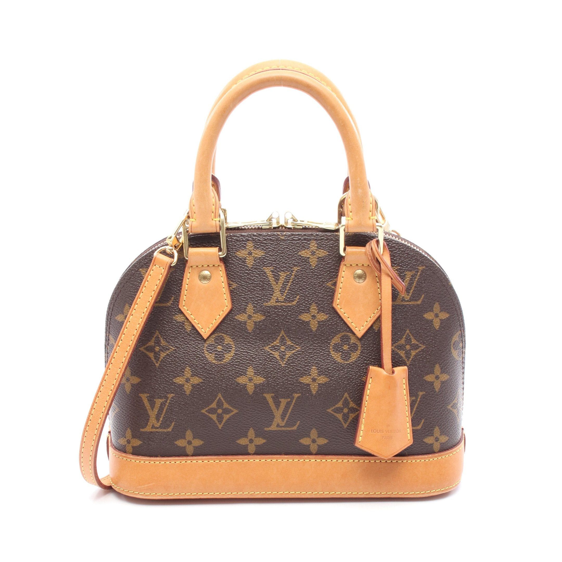 Louis Vuitton Louis Vuitton Alma Bb Monogram Handbag Leather Brown Size ONE SIZE - 1 Thumbnail