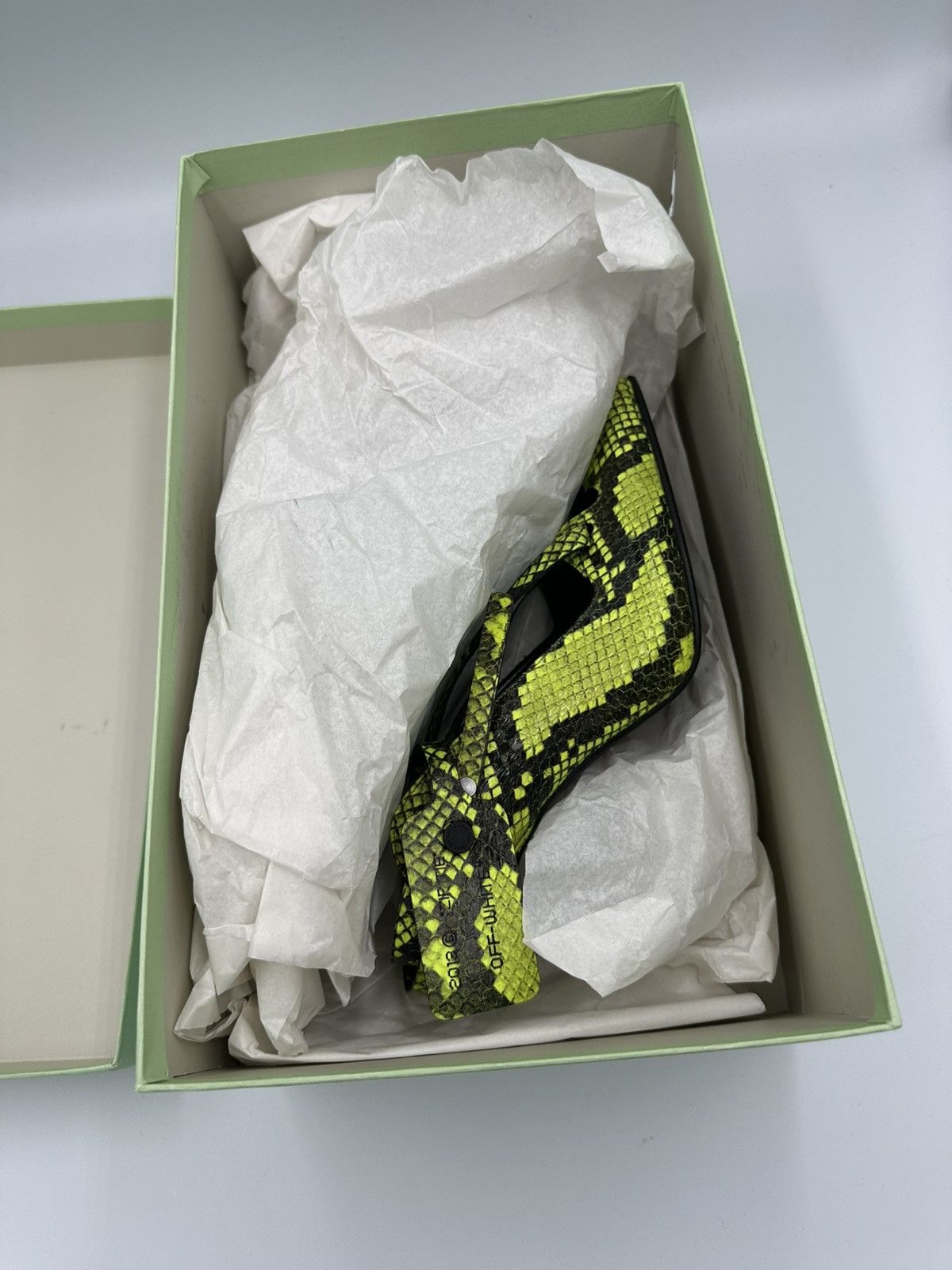 Off-White Off White Snakeskin Heel Size US 6 / IT 36 - 11 Thumbnail
