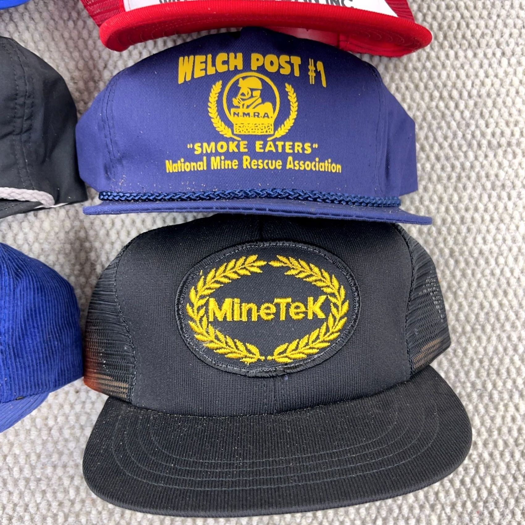 Coal VINTAGE USA Coal Mining Trucker Hat Lot Snapback Cap 80s 90s Rope Patch Logos S5 Adult Mens Size ONE SIZE - 5 Thumbnail