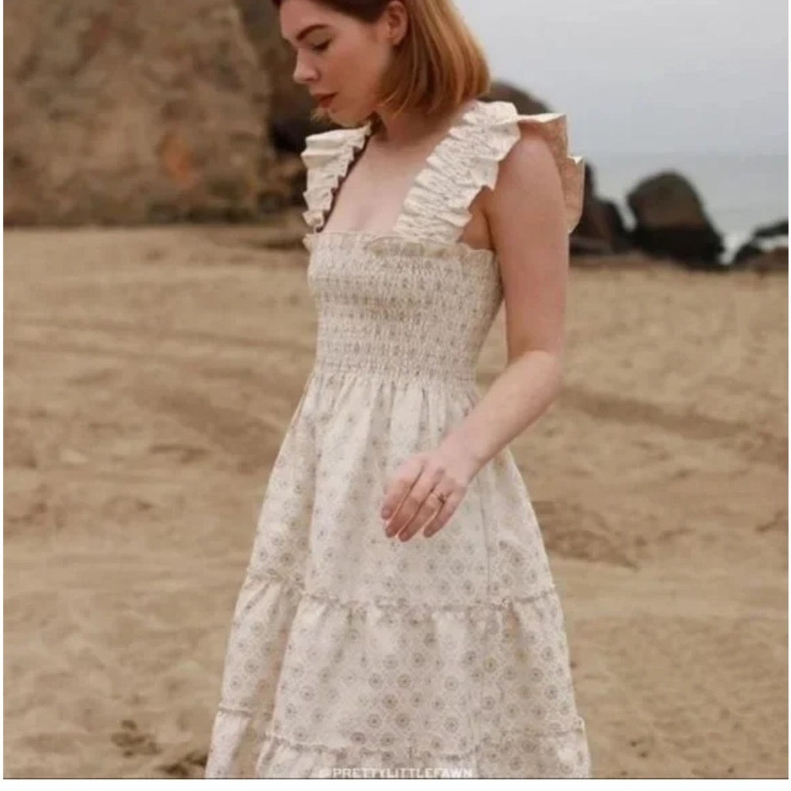 Hill House Hill House The Ellie The Bridal Nap Dress Jacquard sz S | Grailed