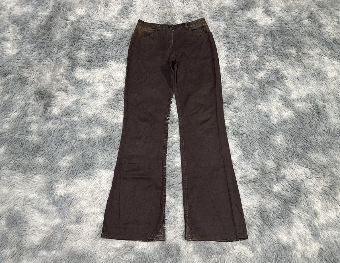 Chanel 🔥Archived Aw02 Chanel Hybrid Leather Denim Western Bootcut Size US 28 / EU 44 - 8 Thumbnail
