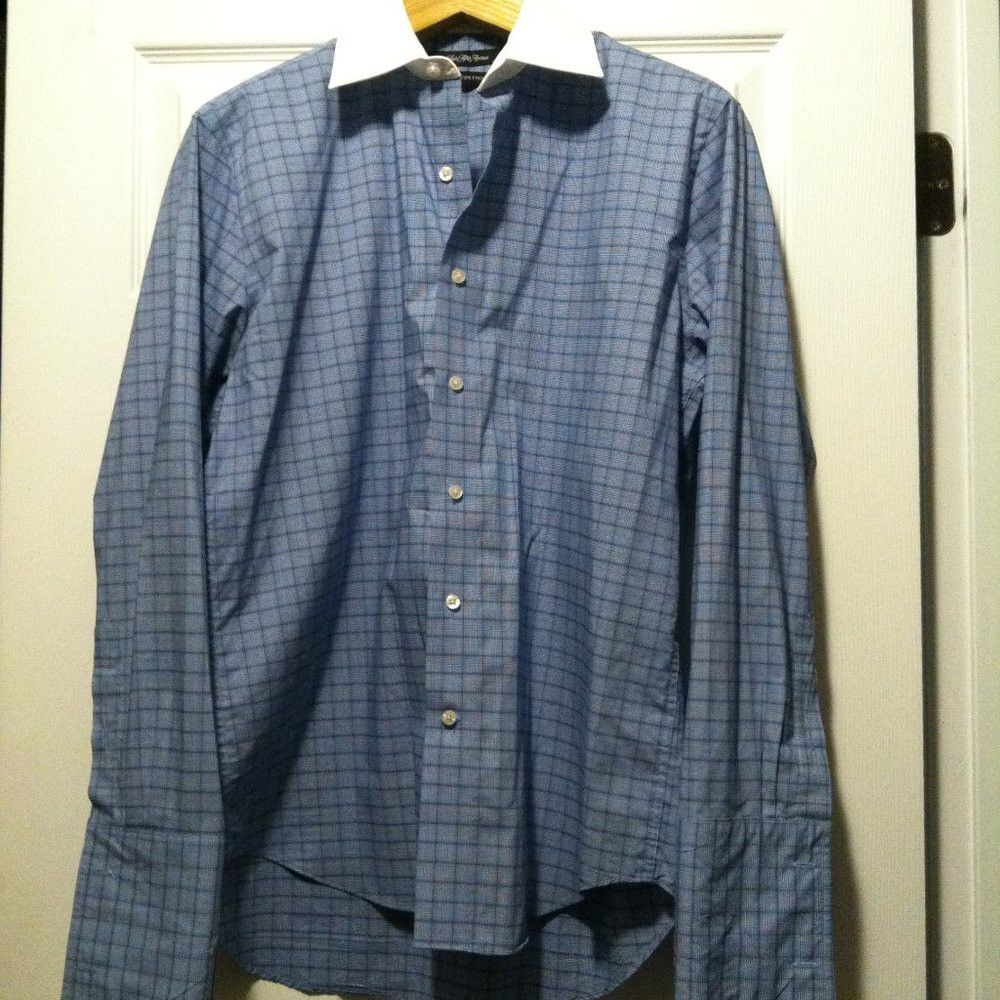 Saks Fifth Avenue SAKS FIFTH AVENUE MEN'S COTTON DRESS SHIRT 15.5/32-33 Size US M / EU 48-50 / 2 - 4 Thumbnail