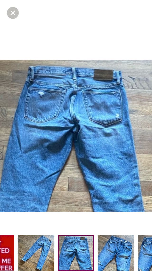 Todd Snyder Todd Snyder Slim Selvedge Japanese Jean in Destroyed Wash Size US 30 / EU 46 - 10 Thumbnail