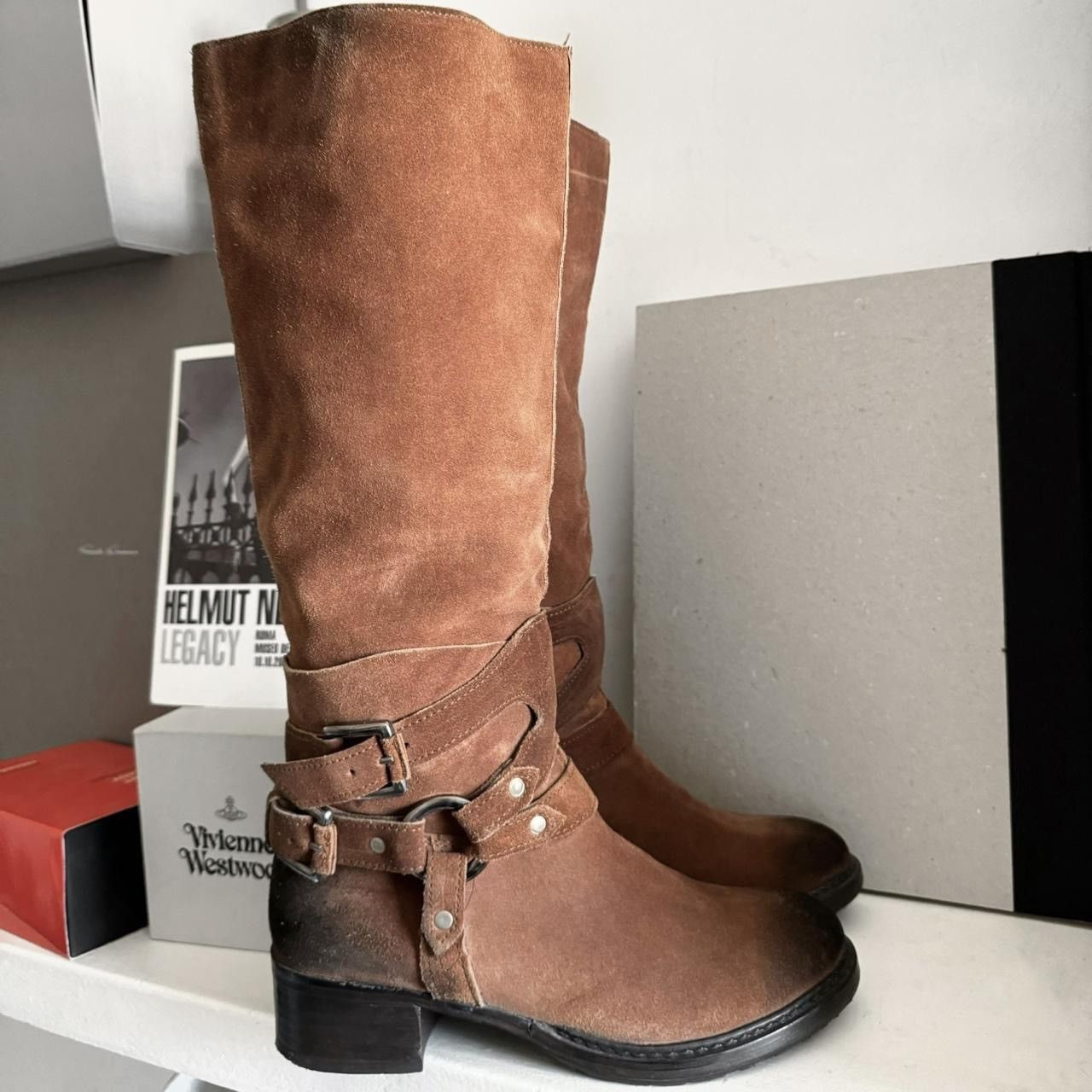 Vintage Archive Vintage biker gladiator boots with many belts Size US 5.5 / IT 35.5 - 4 Thumbnail