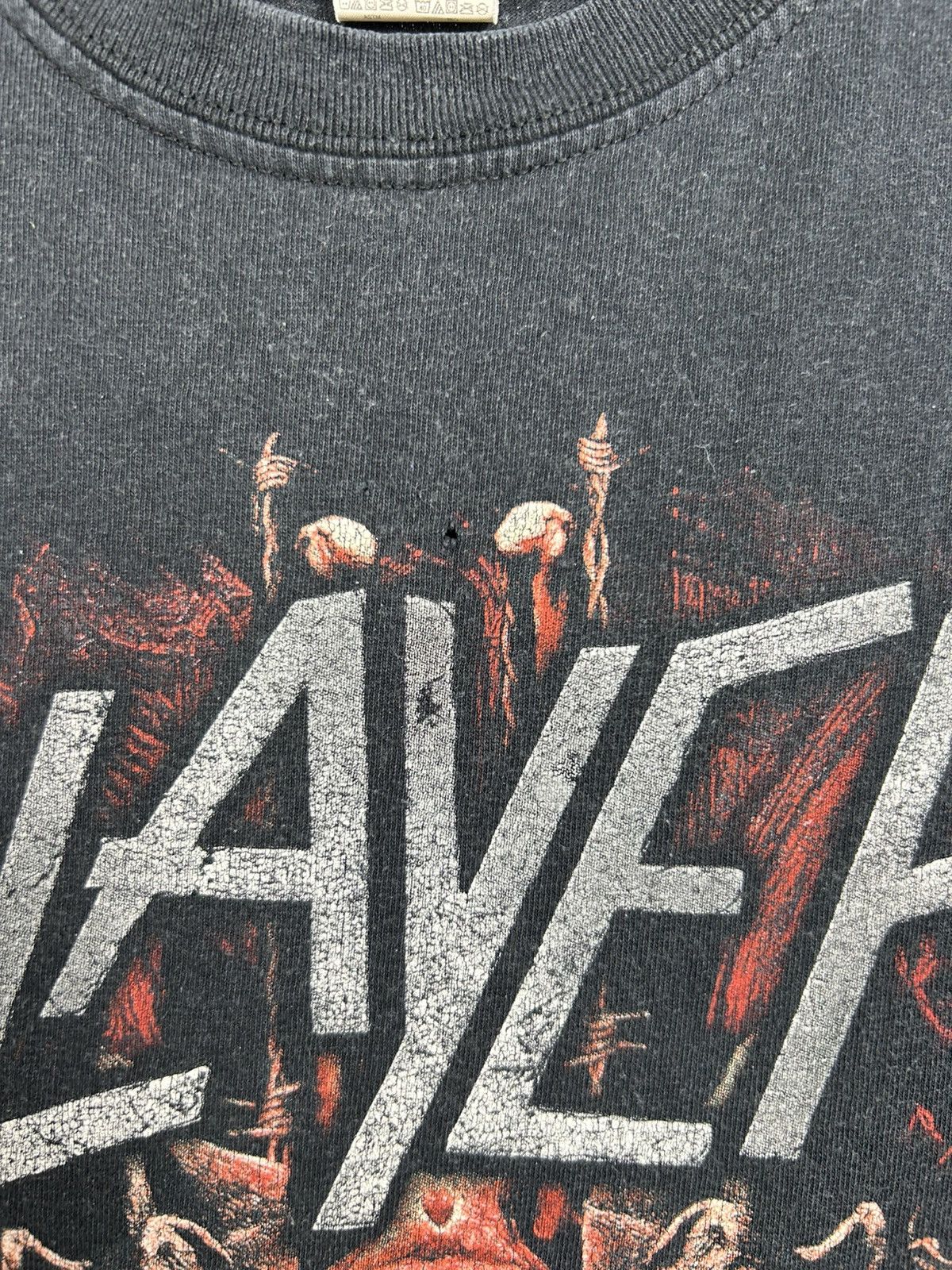 Band Tees Vintage Slayer World Tour Thrashed Tank Top Size L Size US L / EU 52-54 / 3 - 7 Thumbnail