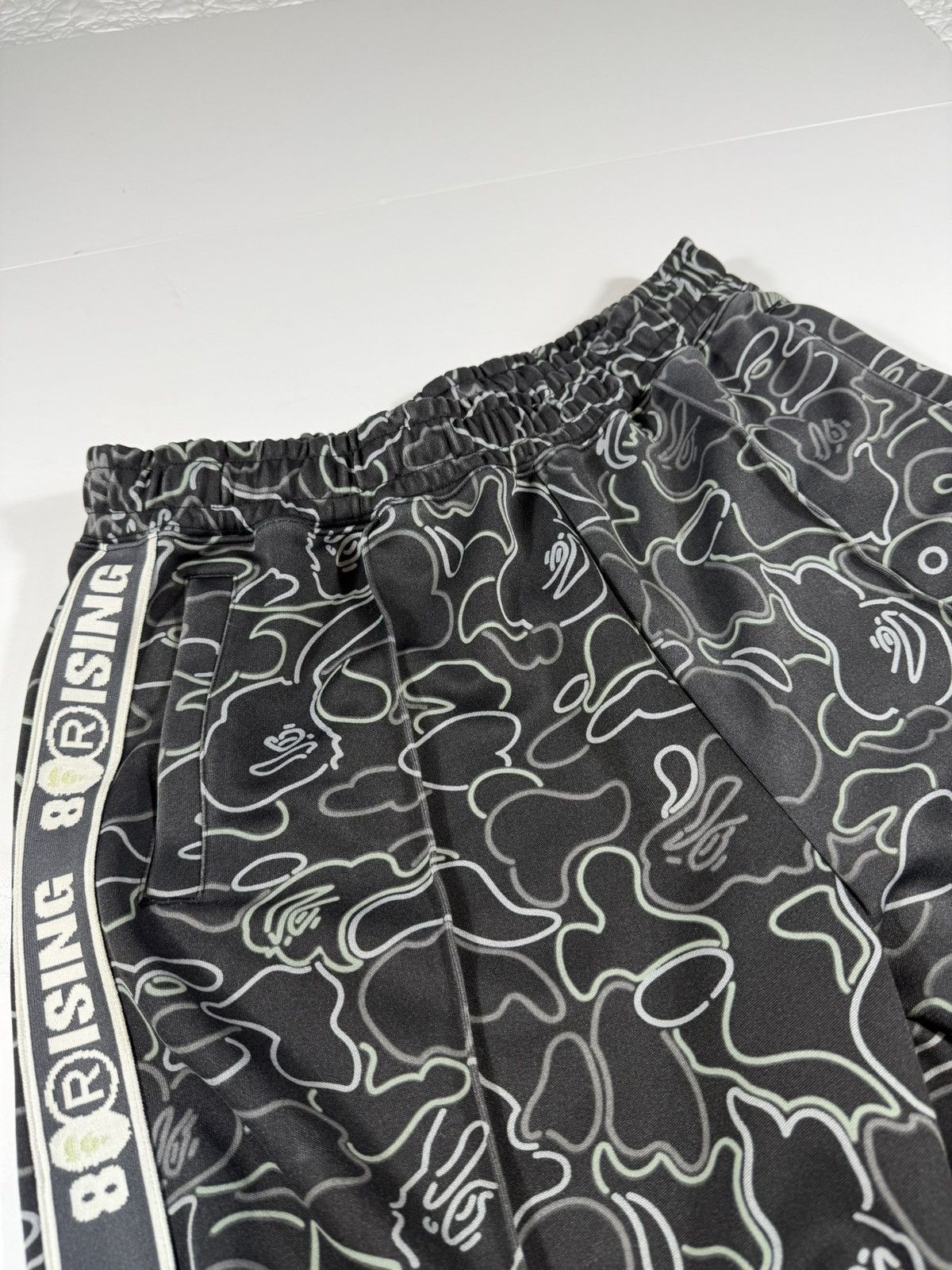 Bape BAPE x 88RISING Glow In The Dark Camo Track Pants Mens Size US 30 / EU 46 - 6 Thumbnail