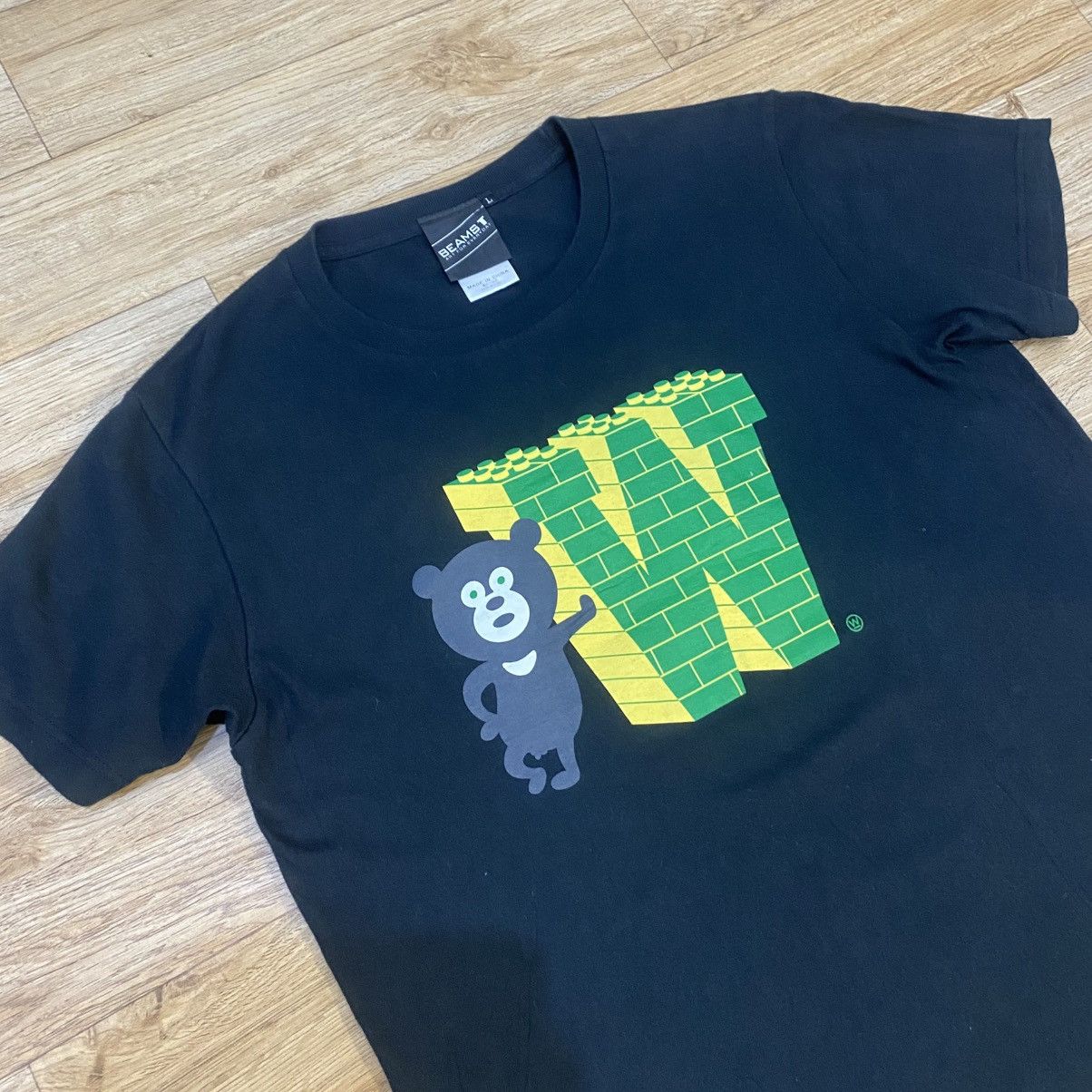 Beams Plus 2000s Beams Japan Y2K Style Bear T-Shirt Size US L / EU 52-54 / 3 - 2 Thumbnail