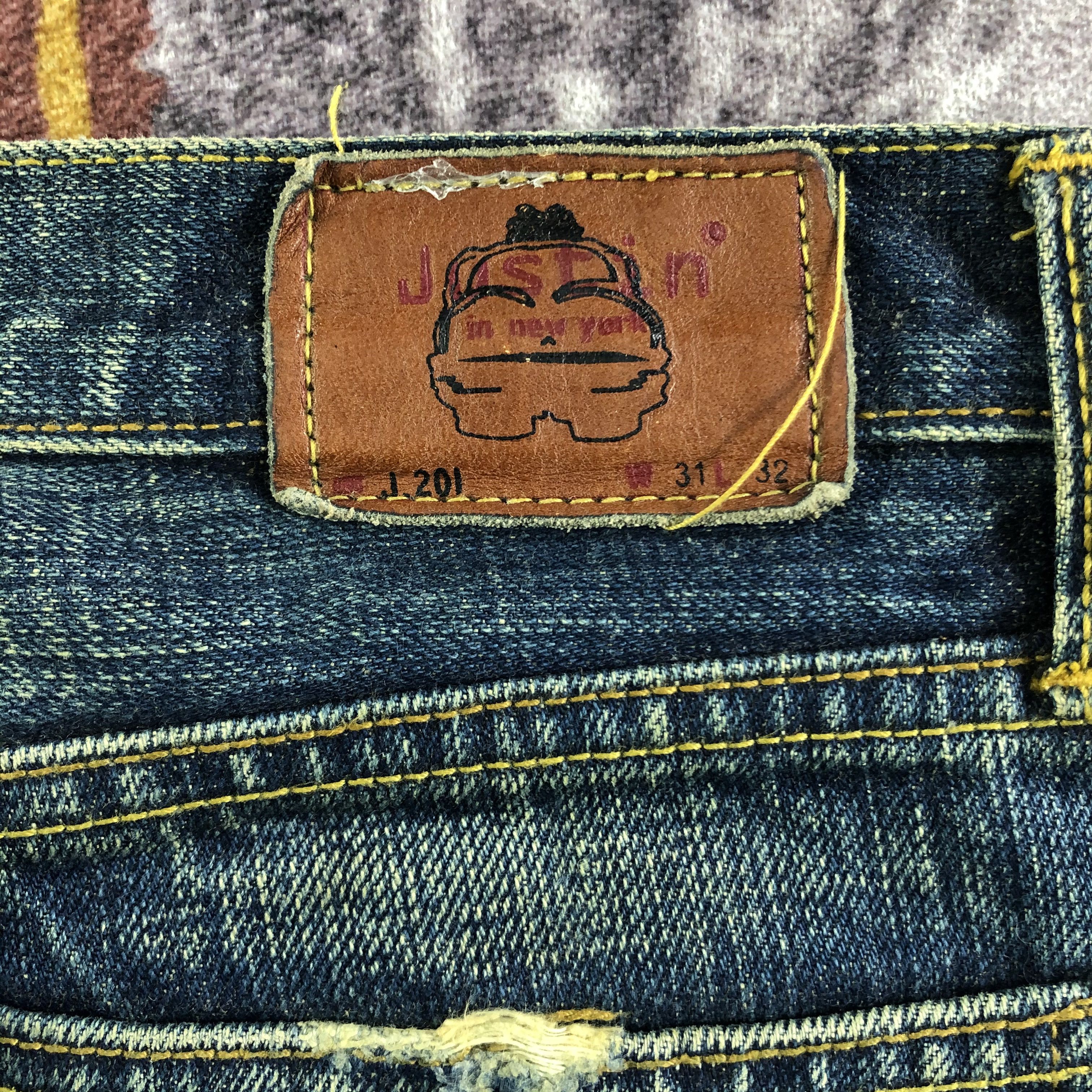 Justin Vintage Redline Justin Jeans-JM3547 Size US 32 / EU 48 - 6 Thumbnail