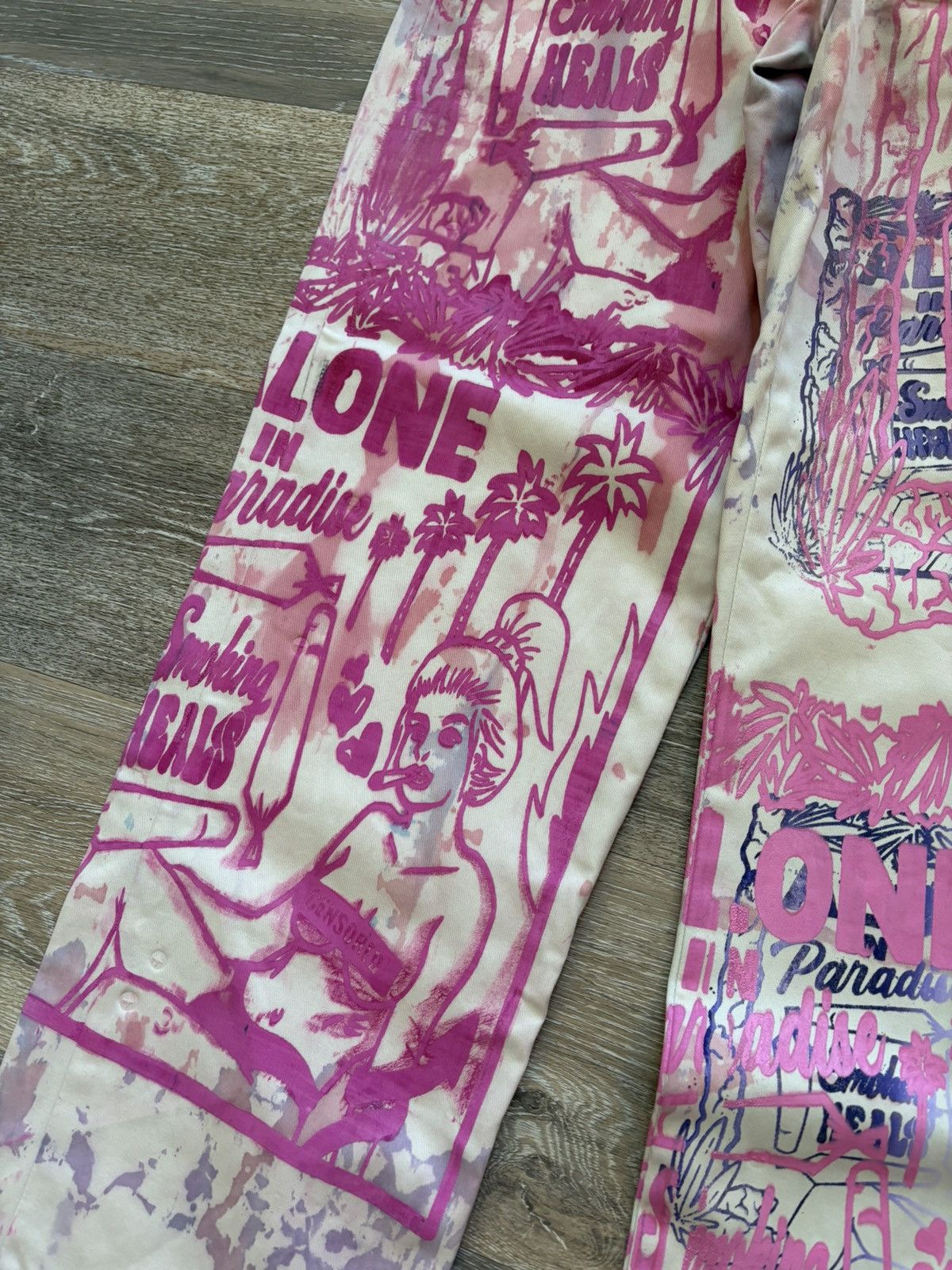 Other Custom Smoking Heals Print Pants Size US 32 / EU 48 - 4 Thumbnail