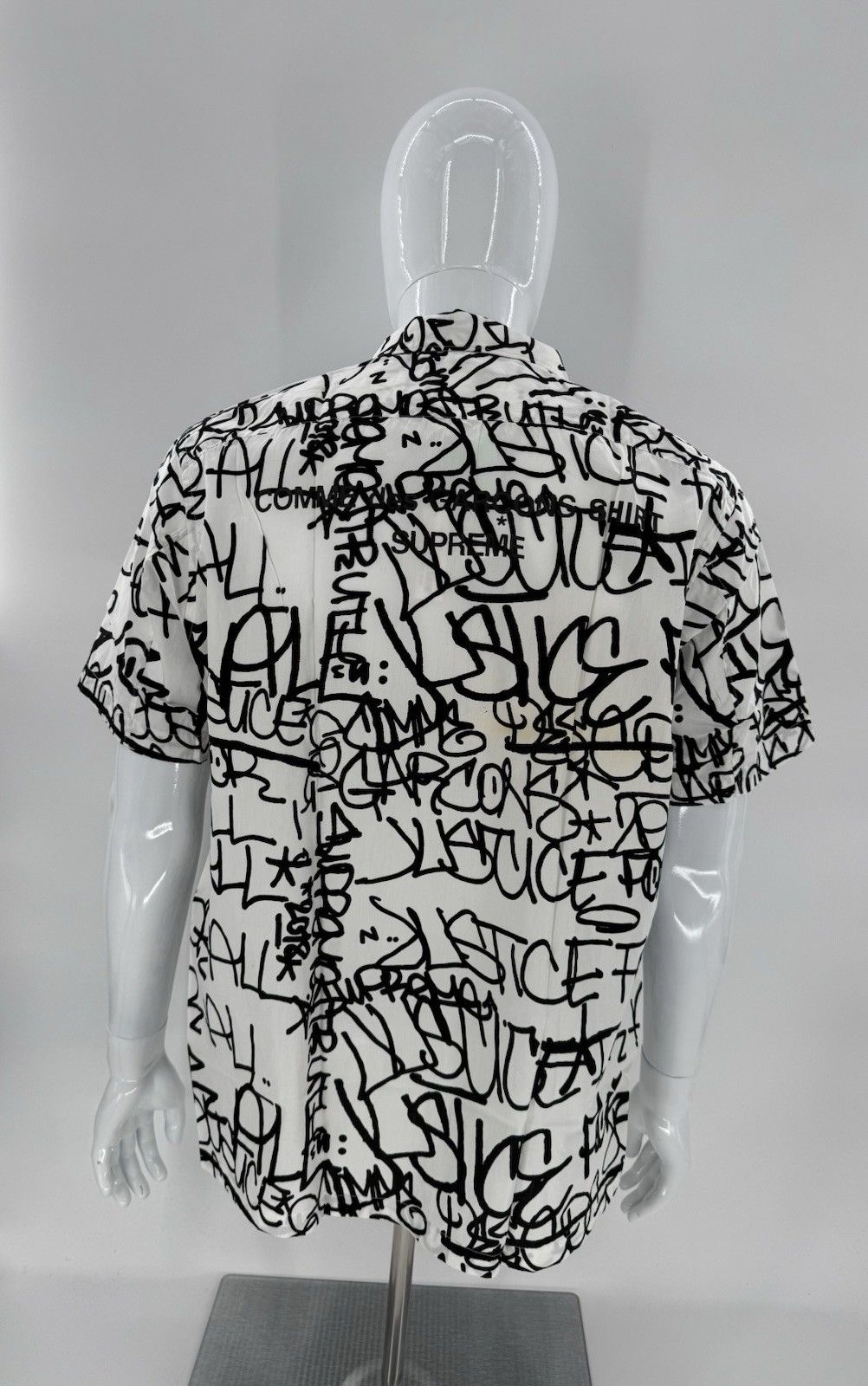 Comme des Garcons SHIRT × Nike × Supreme Supreme Comme des Garcons SHIRT Graphic S/S Shirt Full Zip Size US L / EU 52-54 / 3 - 6 Thumbnail