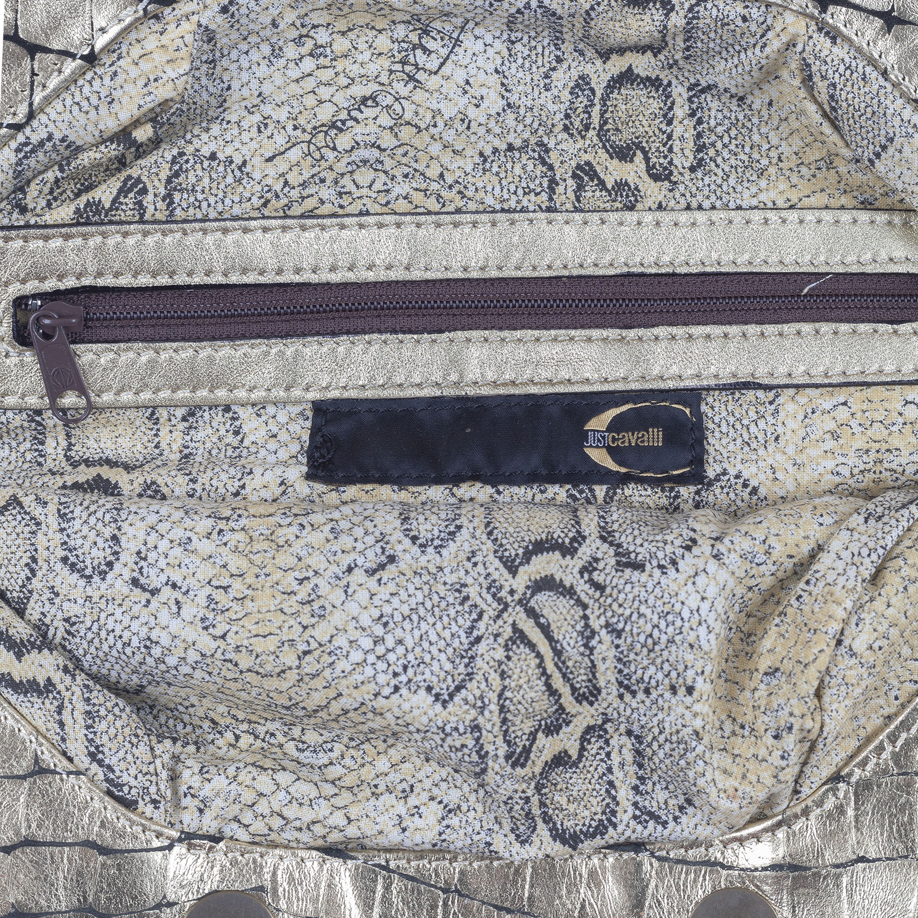 Just Cavalli Just Cavalli Golden Crocodile Print Bag Size ONE SIZE - 4 Thumbnail
