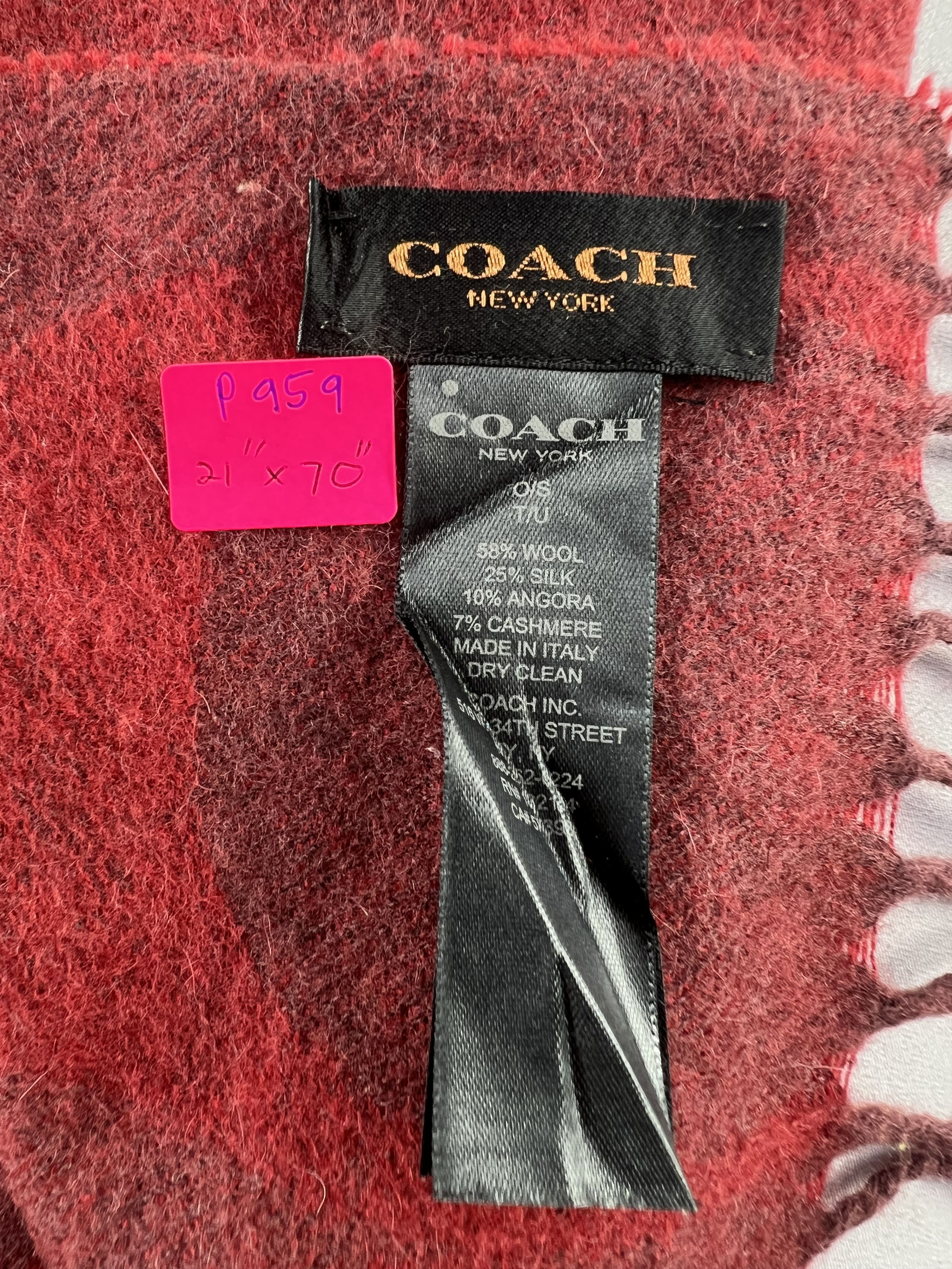 Coach Coach Oversize Scarf / Muffler / Neckwear P959 Size ONE SIZE - 3 Thumbnail