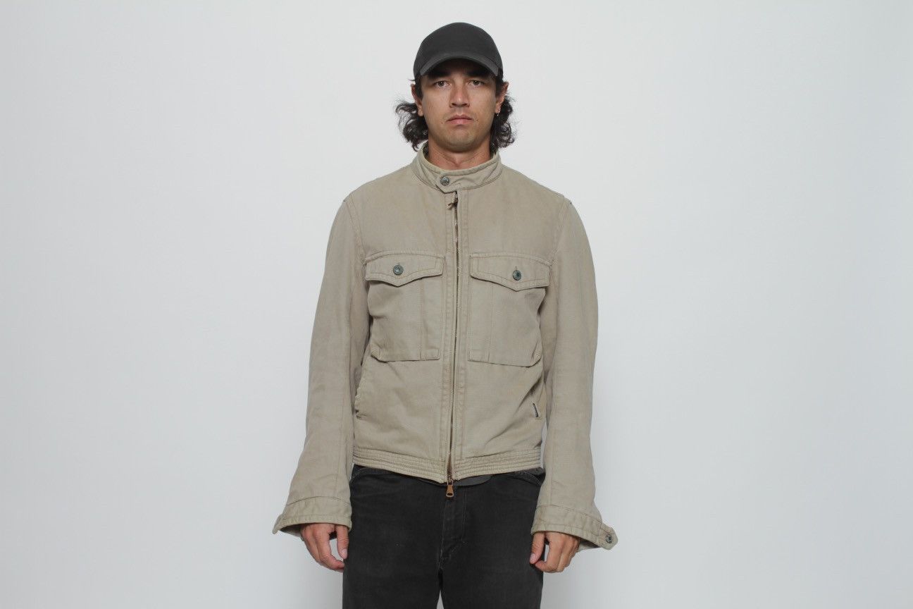 Calvin Klein × Vintage TAN BOXY CARGO POCKET CANVAS JACKET BY CALVIN KLEIN JEANS Size US XL / EU 56 / 4 - 1 Thumbnail