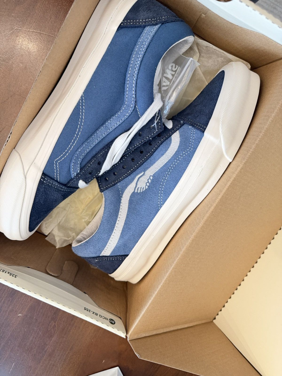Notre × Vans Vans x Notre Old Skool LX Blue Size 9.5 Brand New w/ Box Size US 9.5 / EU 42-43 - 5 Thumbnail