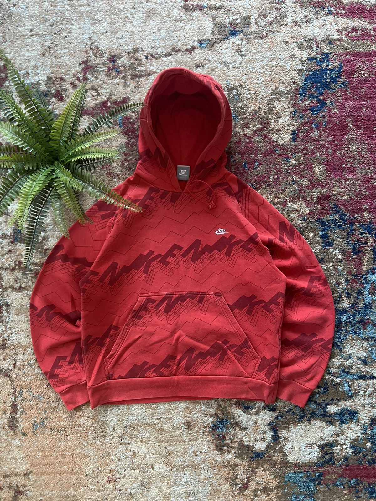 🦞 90’s NIKE RETRO Y2K MONOGRAM SWOOSH HOODIE