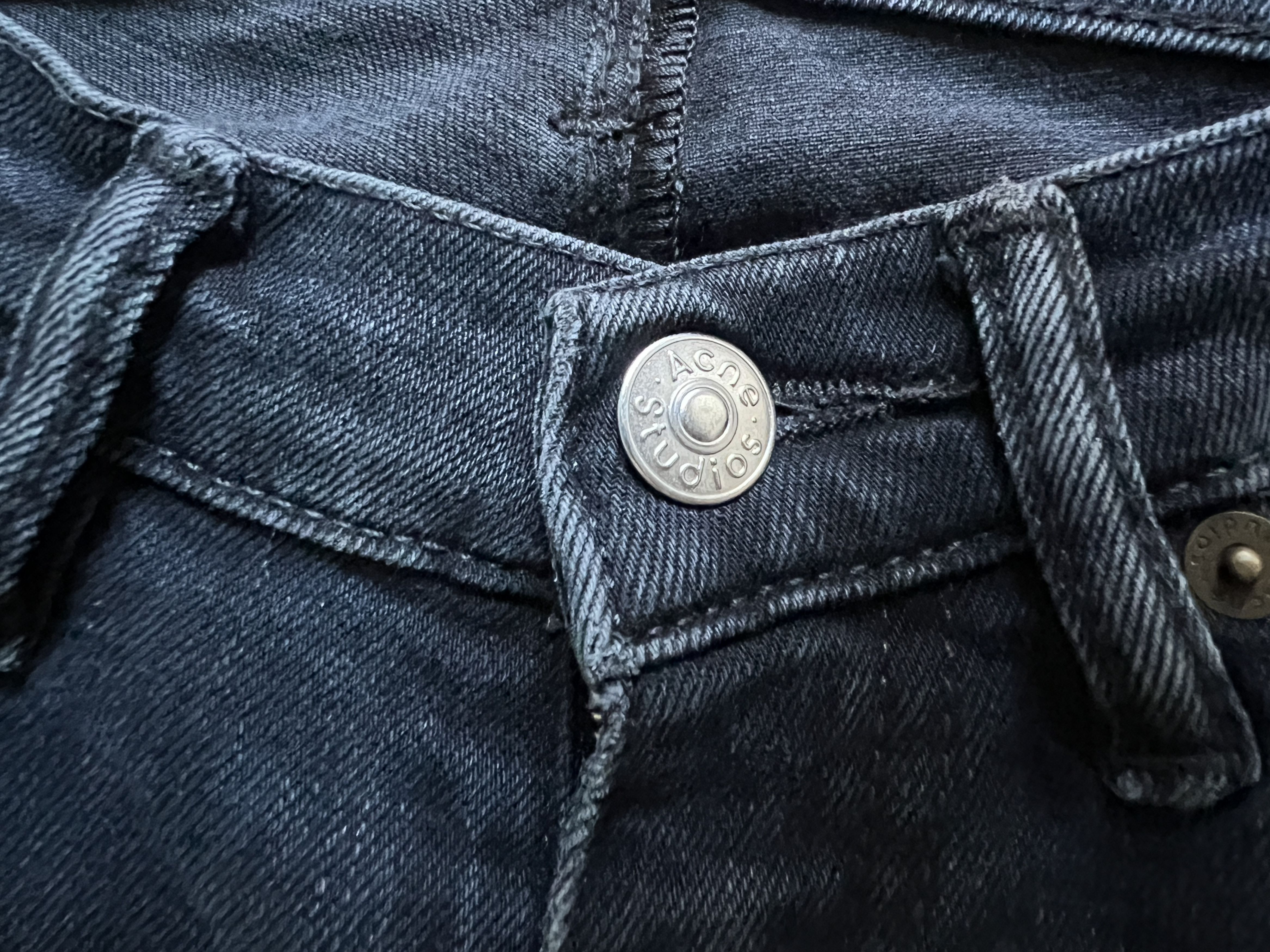Acne Studios Max Blue Black Jeans Size US 28 / EU 44 - 4 Thumbnail
