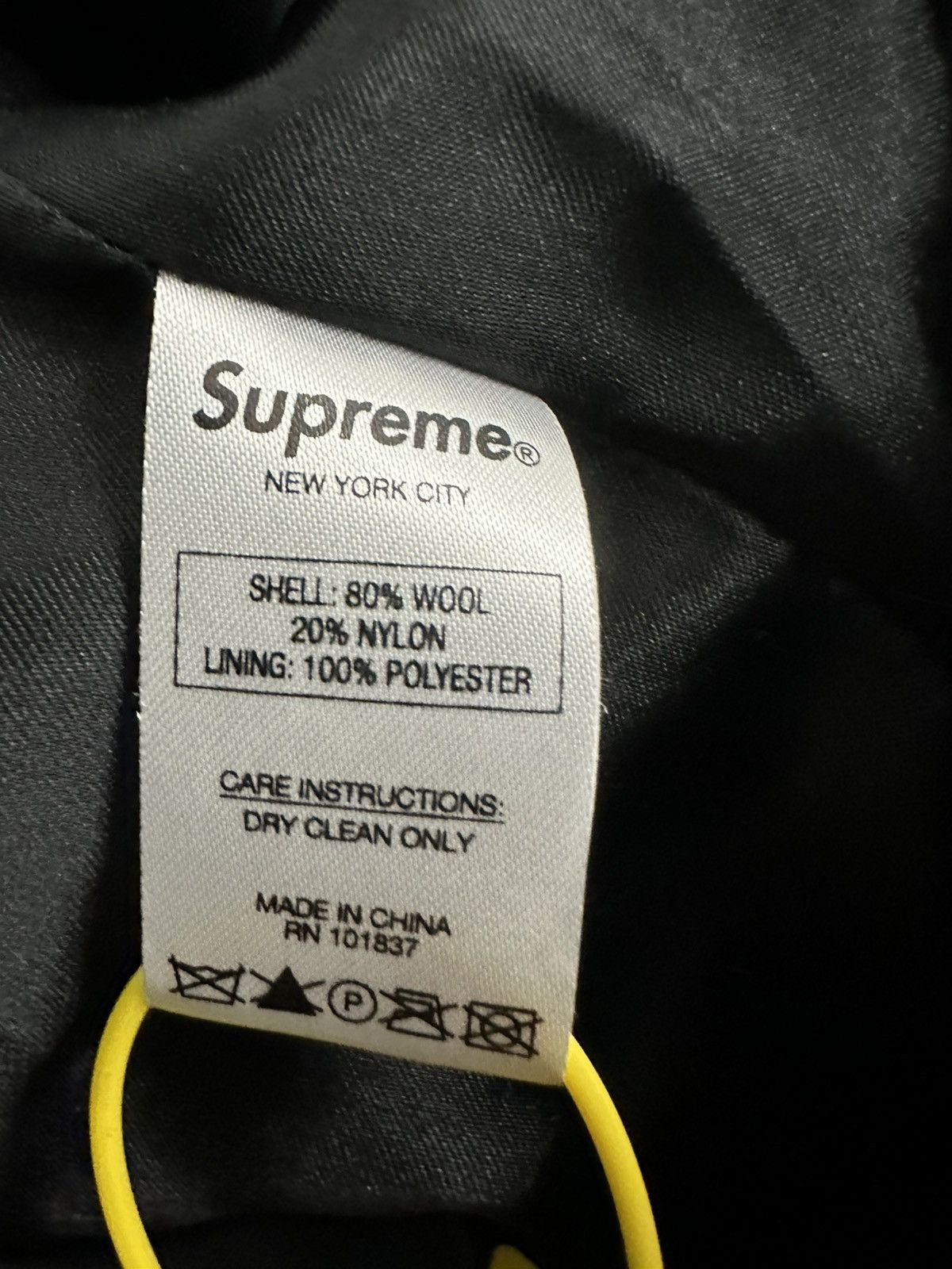 Playboy × Supreme Supreme x Playboy Wool Varsity Jacket Black FW17 Large Size US L / EU 52-54 / 3 - 13 Thumbnail