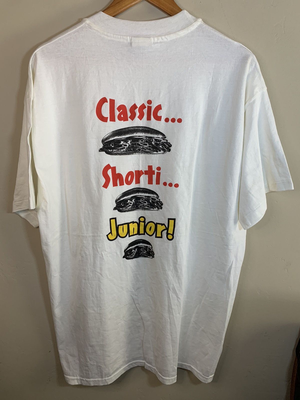 Vintage RARE* Vintage 90s Wawa Hoagie Sandwich Single Stitch T-Shirt Size US XL / EU 56 / 4 - 1 Thumbnail