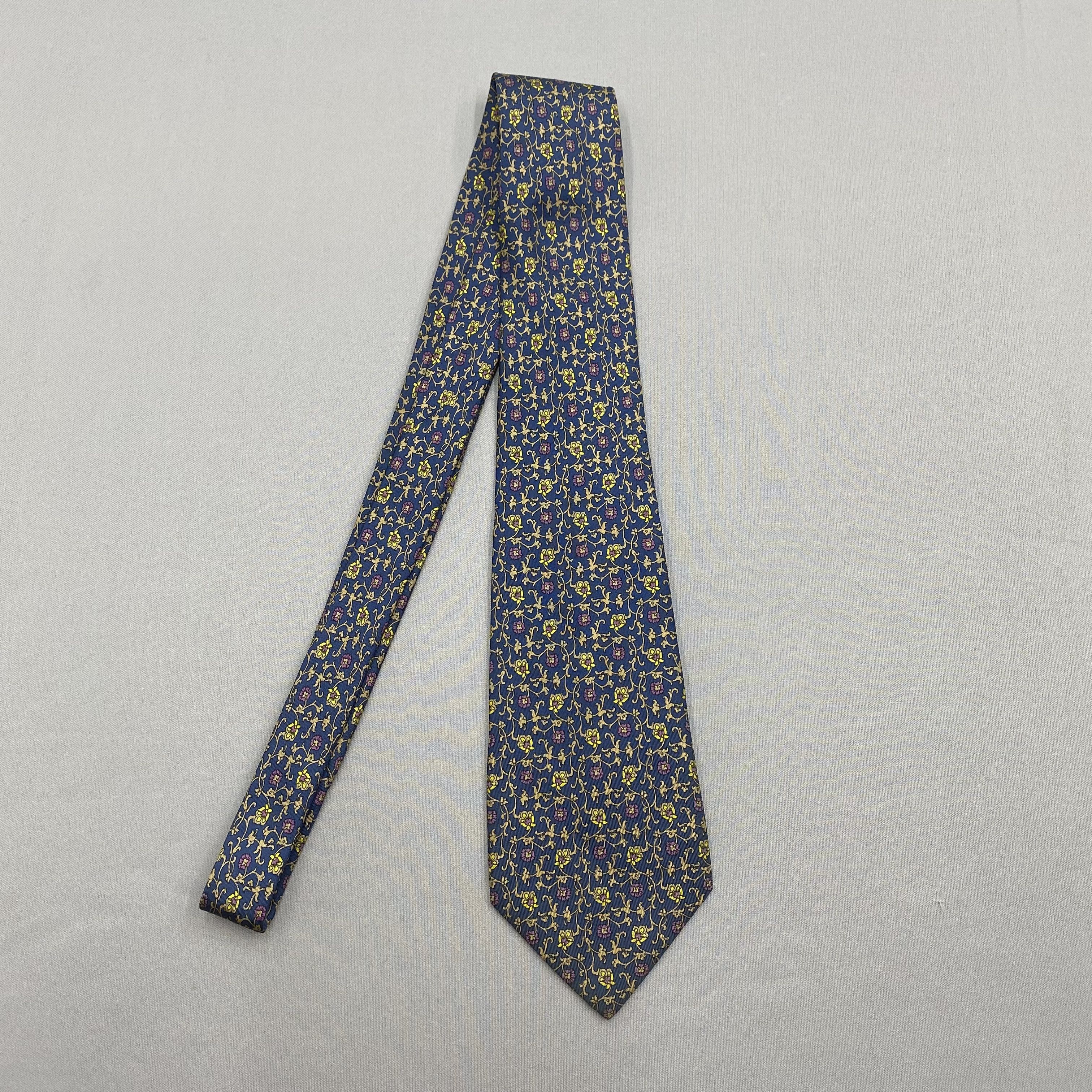 Japanese Brand Vintage Nina Ricci SILK Necktie Cravate Pure Silk Neck Tie Size ONE SIZE - 4 Thumbnail