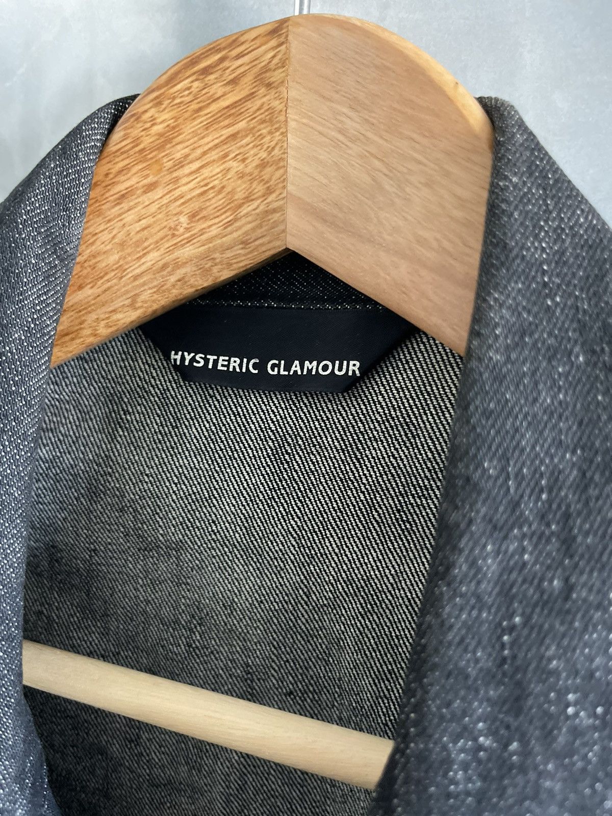 Hysteric Glamour × Japanese Brand HYSTERIC GLAMOUR CROPPED ASYMMETRICAL DENIM JACKET Size US S / EU 44-46 / 1 - 4 Thumbnail