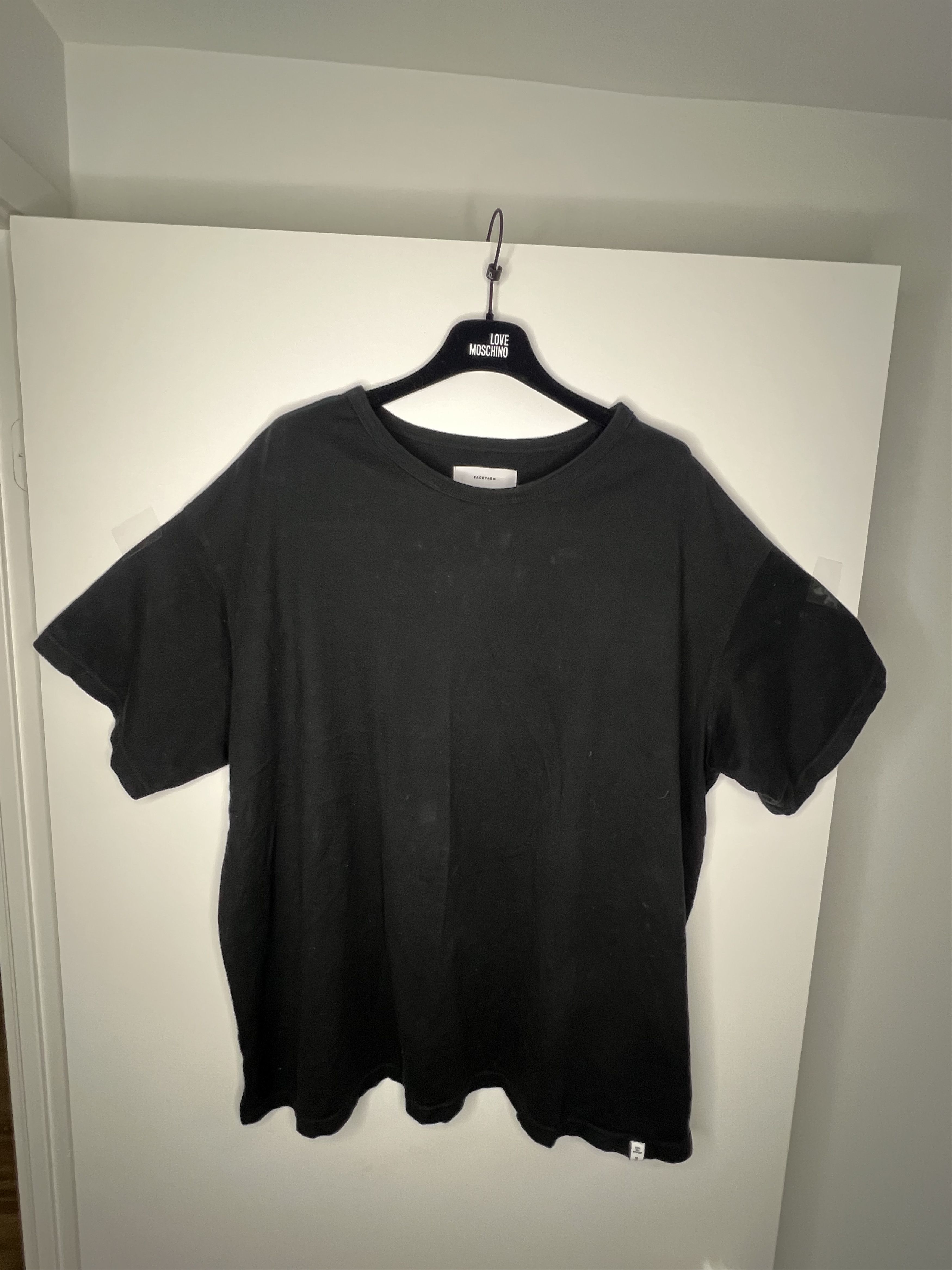 Facetasm Boxy Red and Blue Back Ribbed Tee Size US XL / EU 56 / 4 - 6 Thumbnail