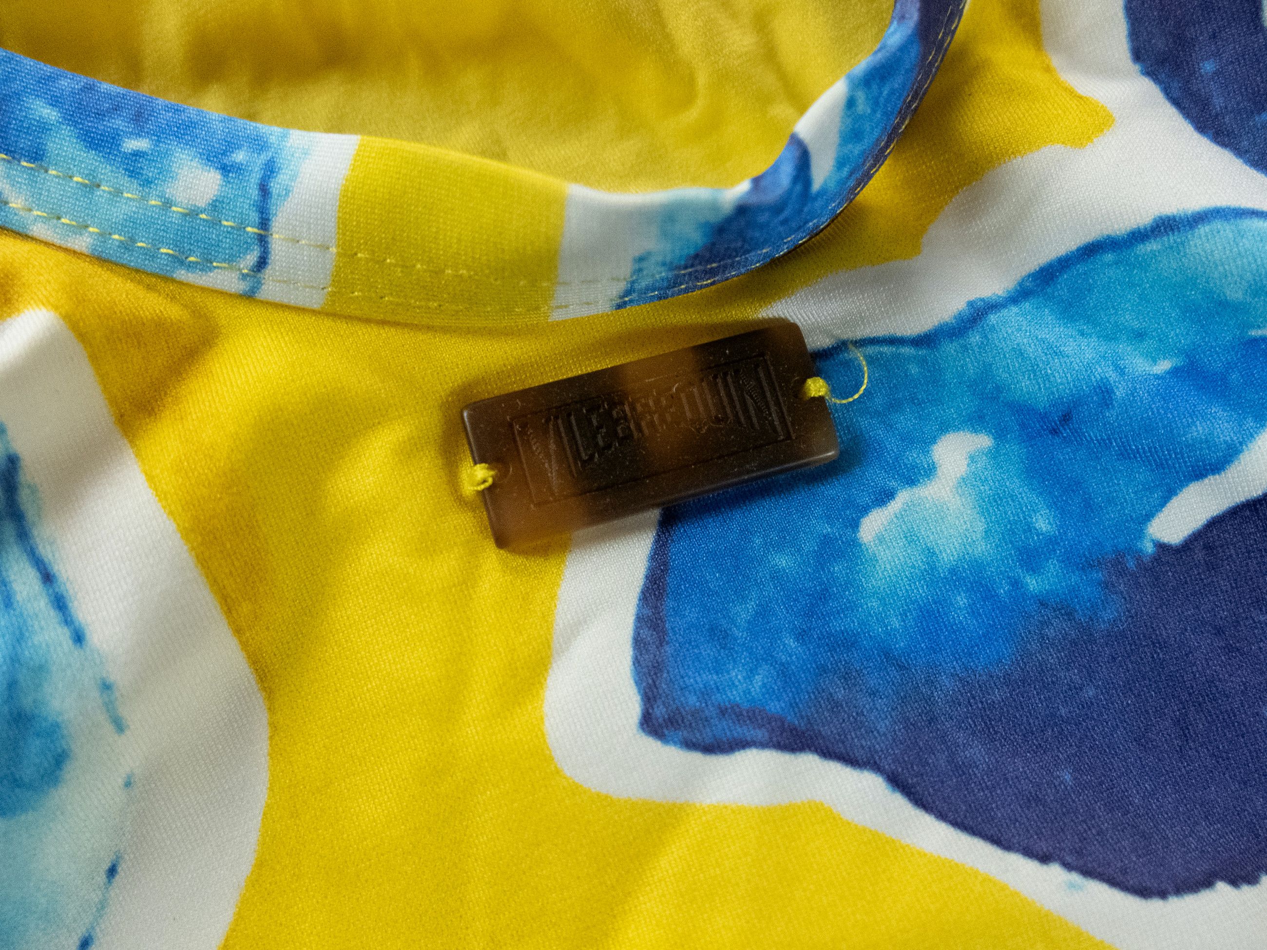 Vilebrequin VILEBREQUIN Lavida yellow floral print halterneck swimsuit Size 32" / US 10 / IT 46 - 9 Thumbnail