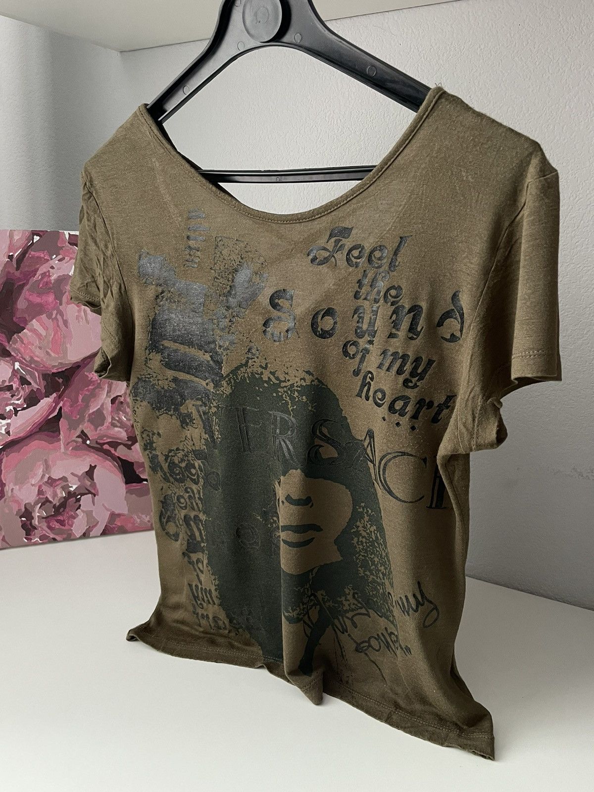 Versace × Vintage Versace 1996 “Feel The Sound Of My Heart” Tank Top Archive Size M / US 6-8 / IT 42-44 - 3 Thumbnail