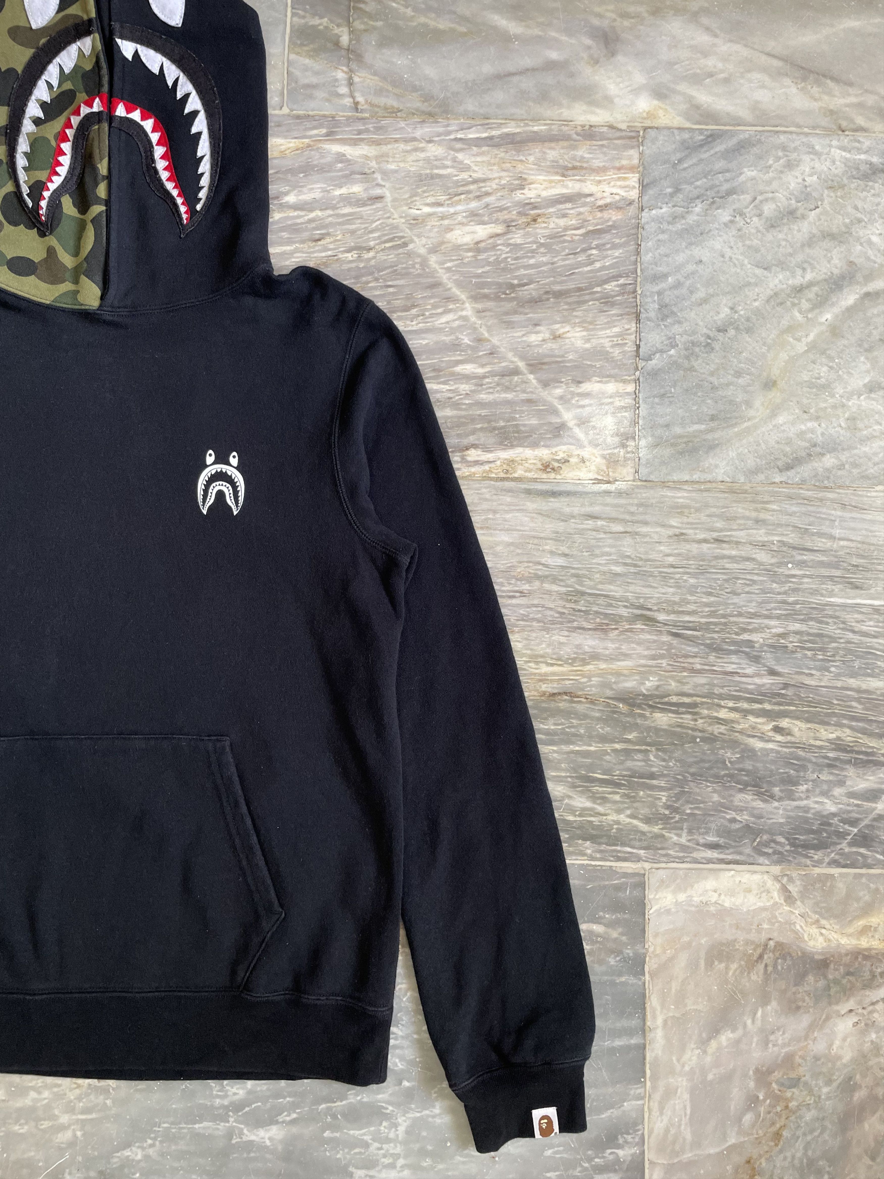 Bape Shark Half Camo Pullover Hoodie