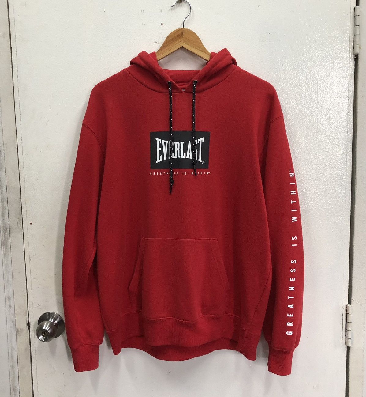Everlast EVERLAST NYC Sweatshirt Hoodie With Logo Print Red Size US L / EU 52-54 / 3 - 6 Thumbnail