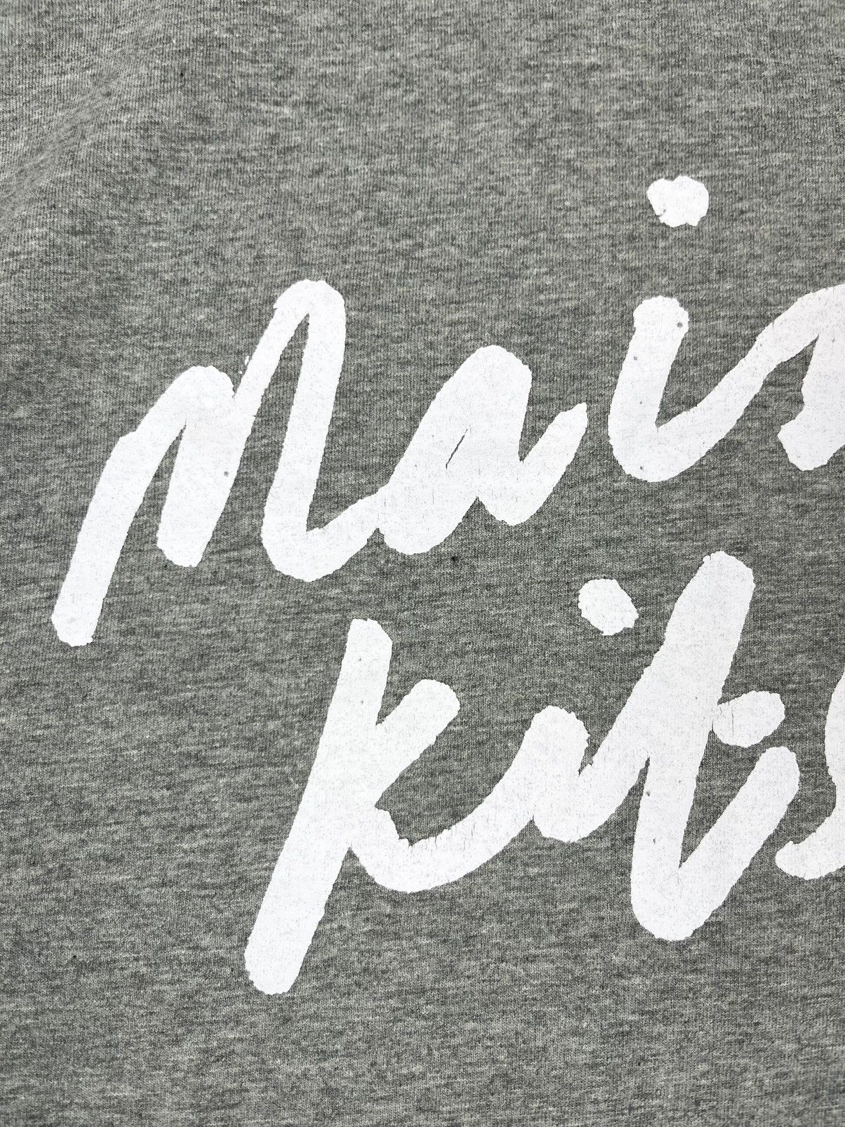 Maison Kitsune Maison Kitsune Grey Cotton Logo T Shirt Size US M / EU 48-50 / 2 - 6 Thumbnail
