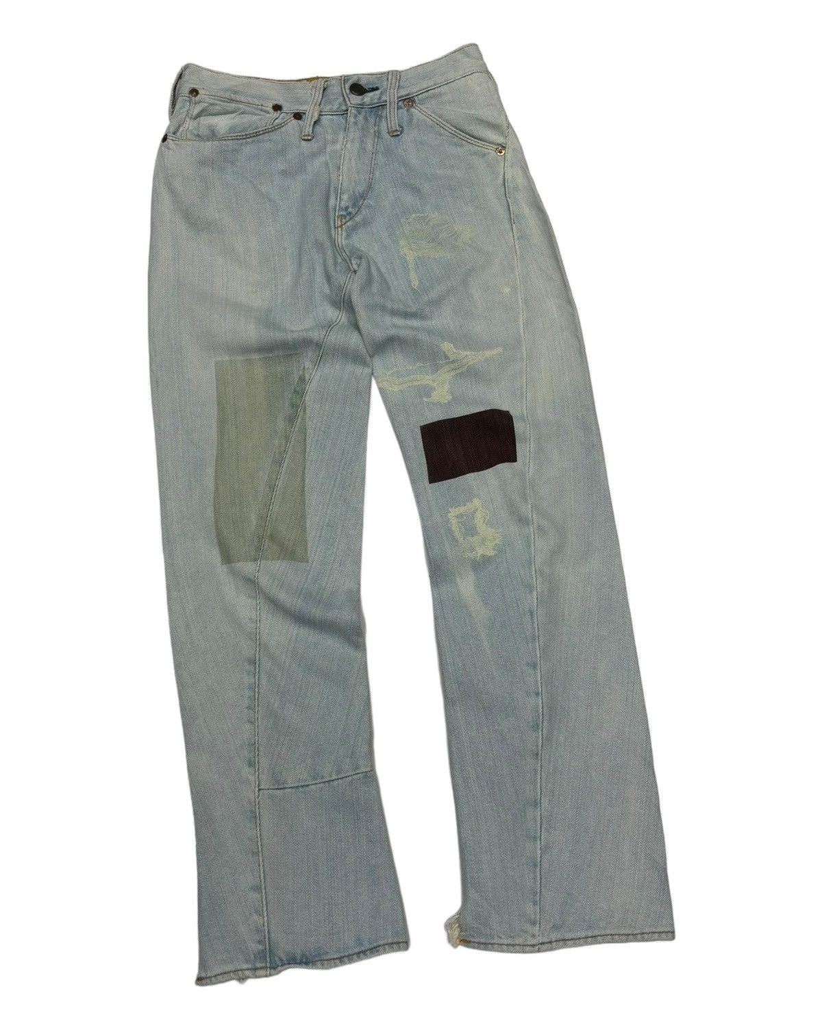 Levi's 🔥LEVIS RED FLARE DISTRESSED DENIM JEANS Size 27" / US 4 / IT 40 - 3 Thumbnail