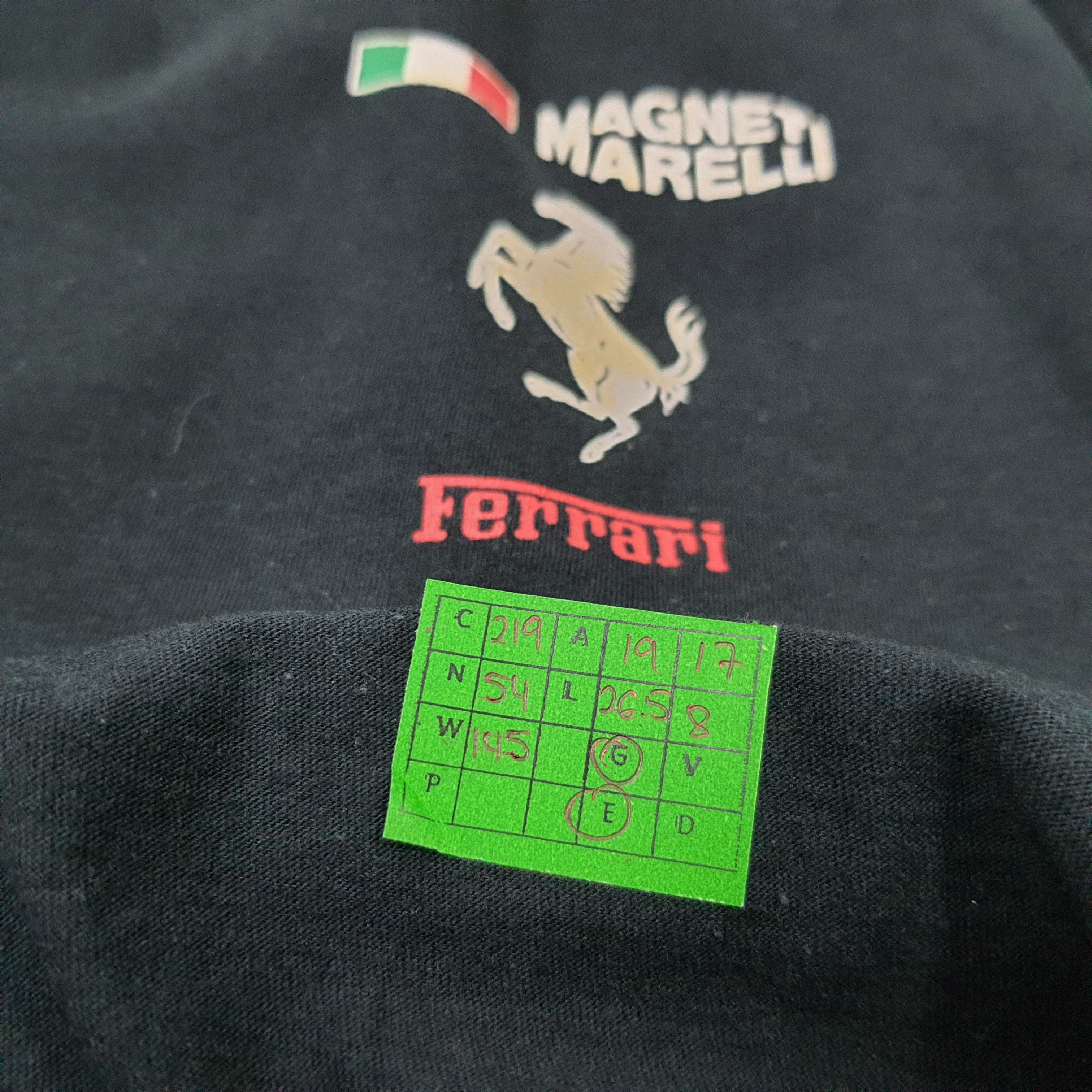 Ferrari × Vintage Vintage Ferrari F-1 Magneti Marelli Racing Tshirt C219N54 Size US M / EU 48-50 / 2 - 8 Thumbnail