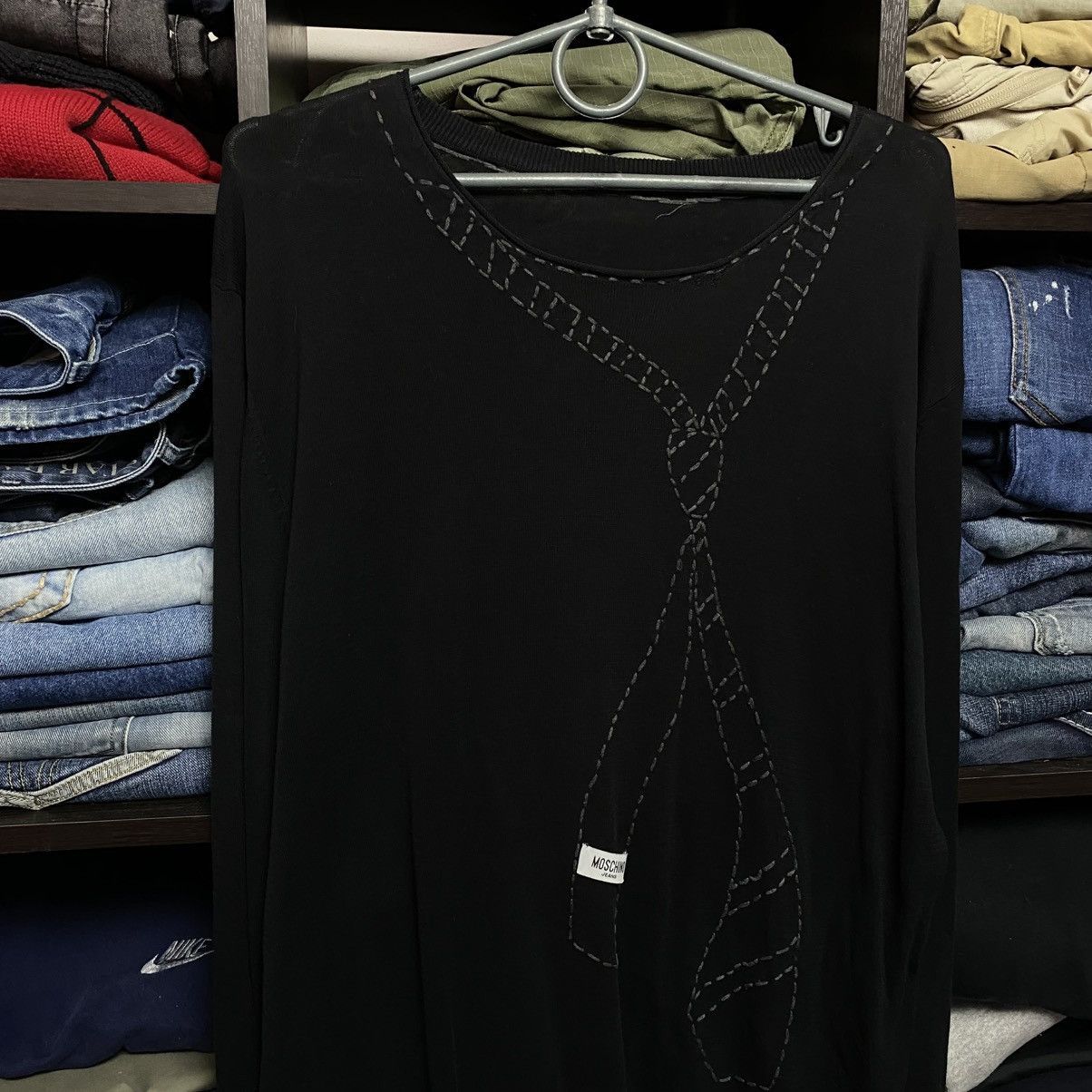 Moschino Luxury Moschino Jeans Big Logo y2k opium sweater size M Size US M / EU 48-50 / 2 - 2 Thumbnail