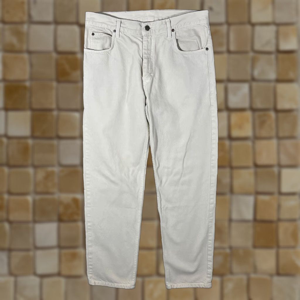 Lee VINTAGE Lee Brooklyn Classic Cream Straight Leg Regular Fit Denim Jeans W32 L30 Mens Jeans Size US 32 / EU 48 - 1 Thumbnail