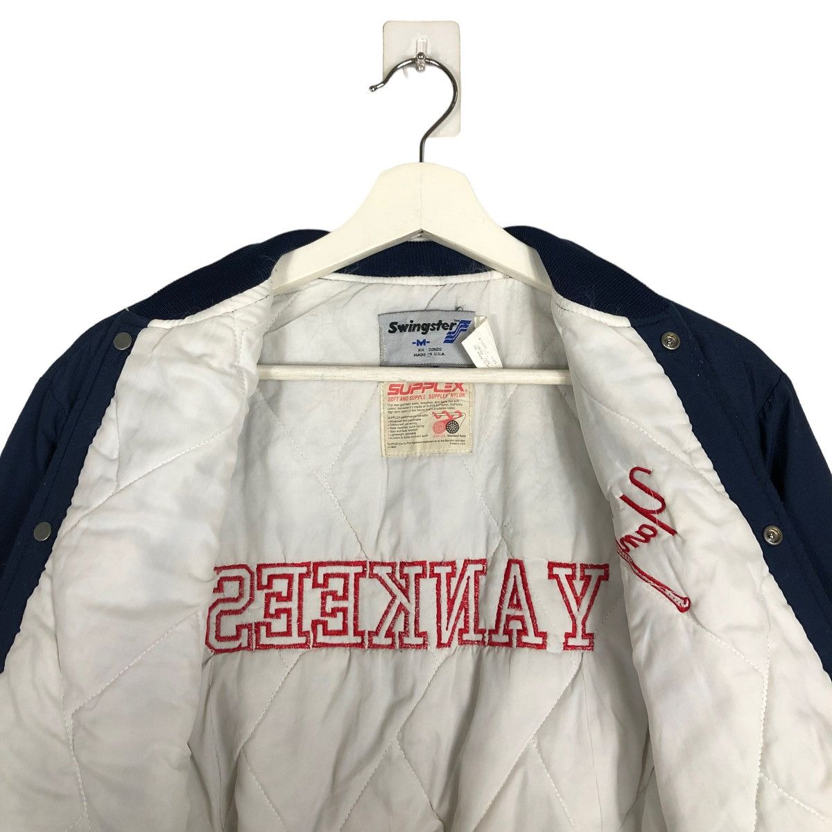 New York Yankees × Vintage 🔥 VINTAGE NEW YORK YANKEES BOMBER JACKET MADE IN USA Size US XXS / EU 40 - 11 Thumbnail