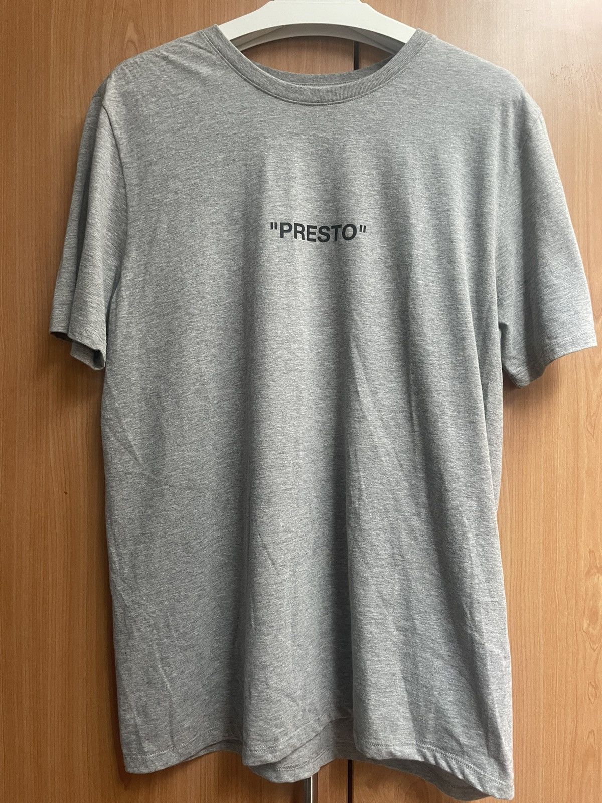 Nike × Off-White Nike x Off White “Presto” Heather Grey Tee Size US L / EU 52-54 / 3 - 1 Thumbnail