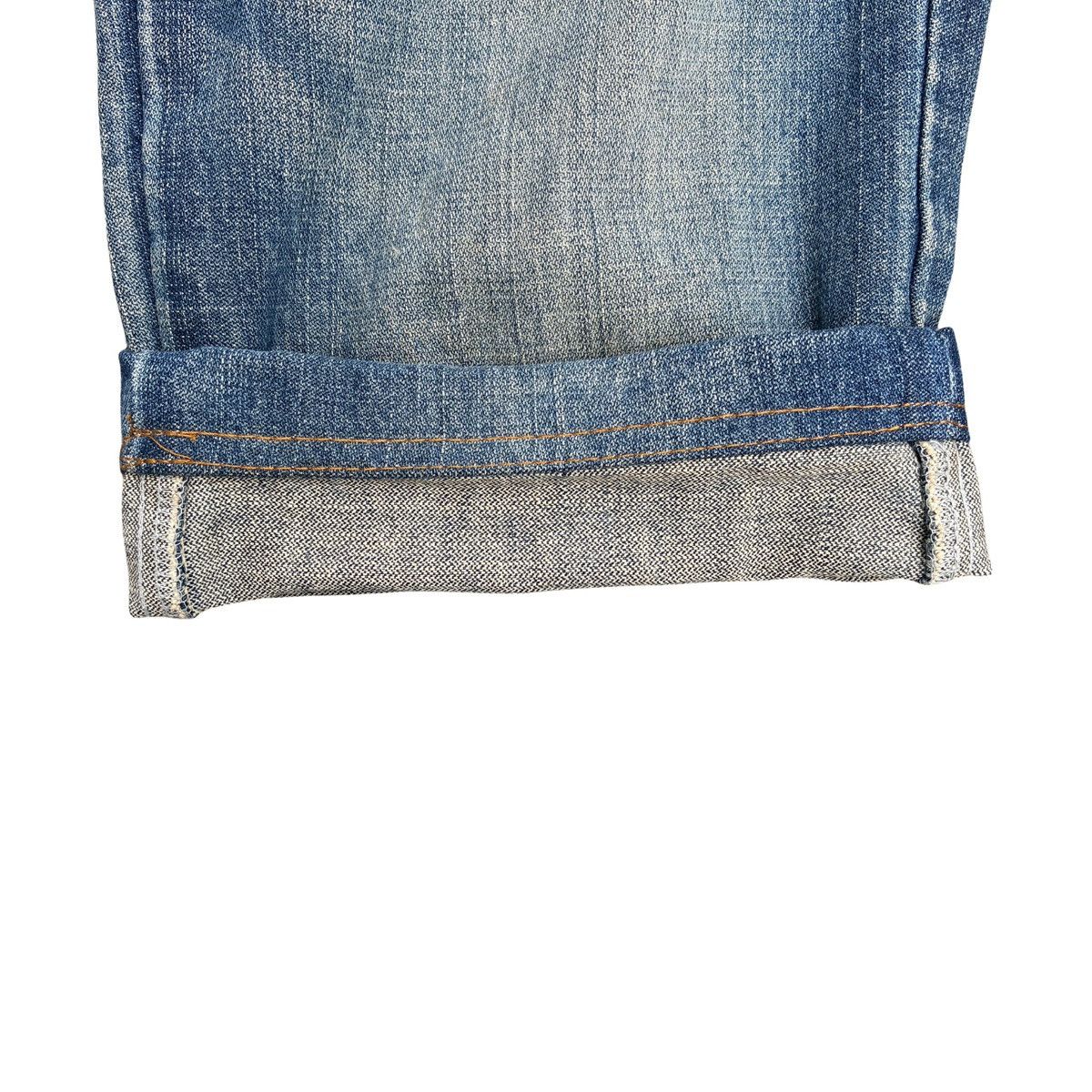 Japanese Brand Blue moon Blue Beach Sunset Embroidered Denim Shorts Size US 31 - 8 Thumbnail