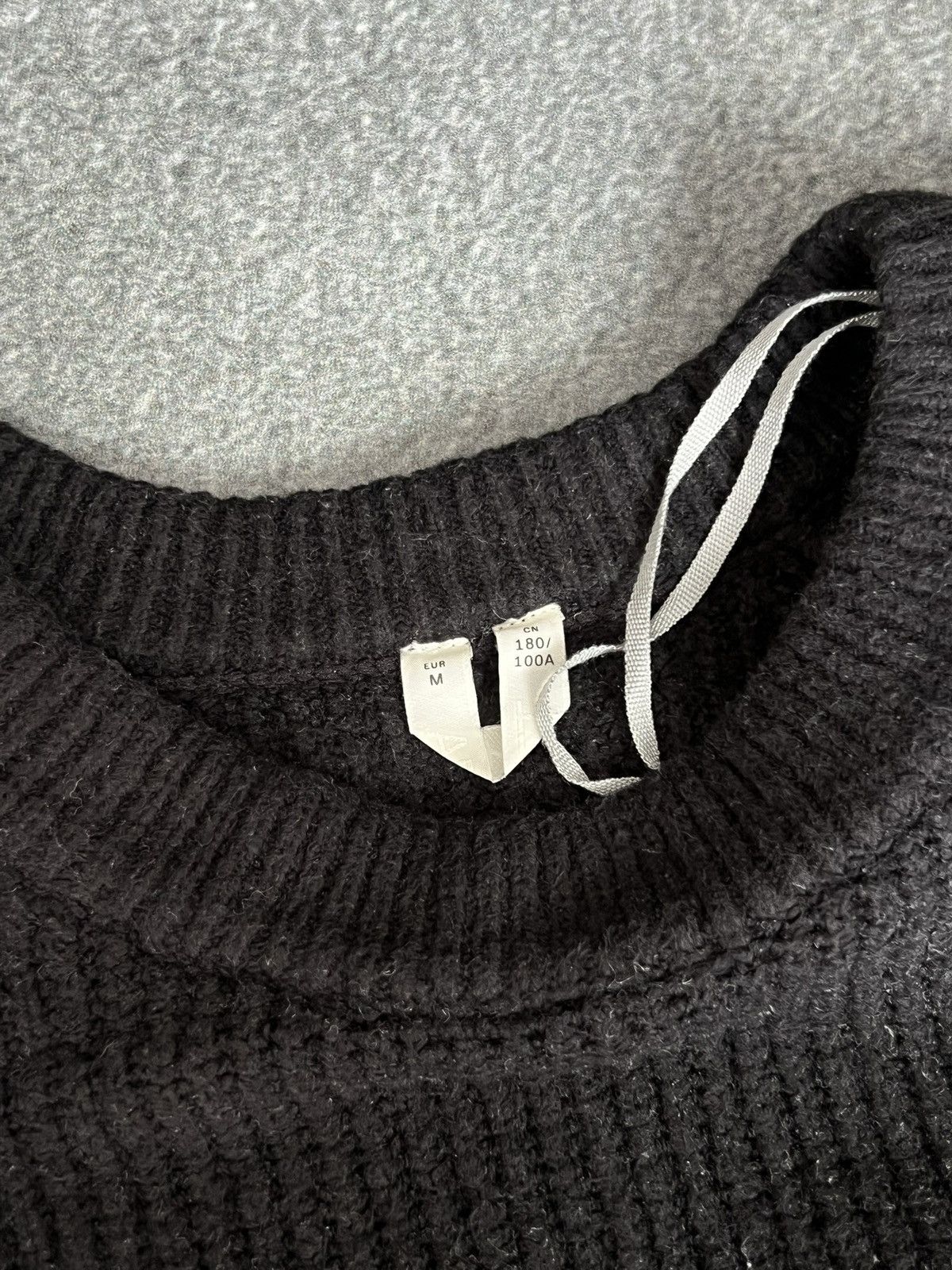 Arket Arket Sweater Mens M Ribbed Black Size US M / EU 48-50 / 2 - 7 Thumbnail
