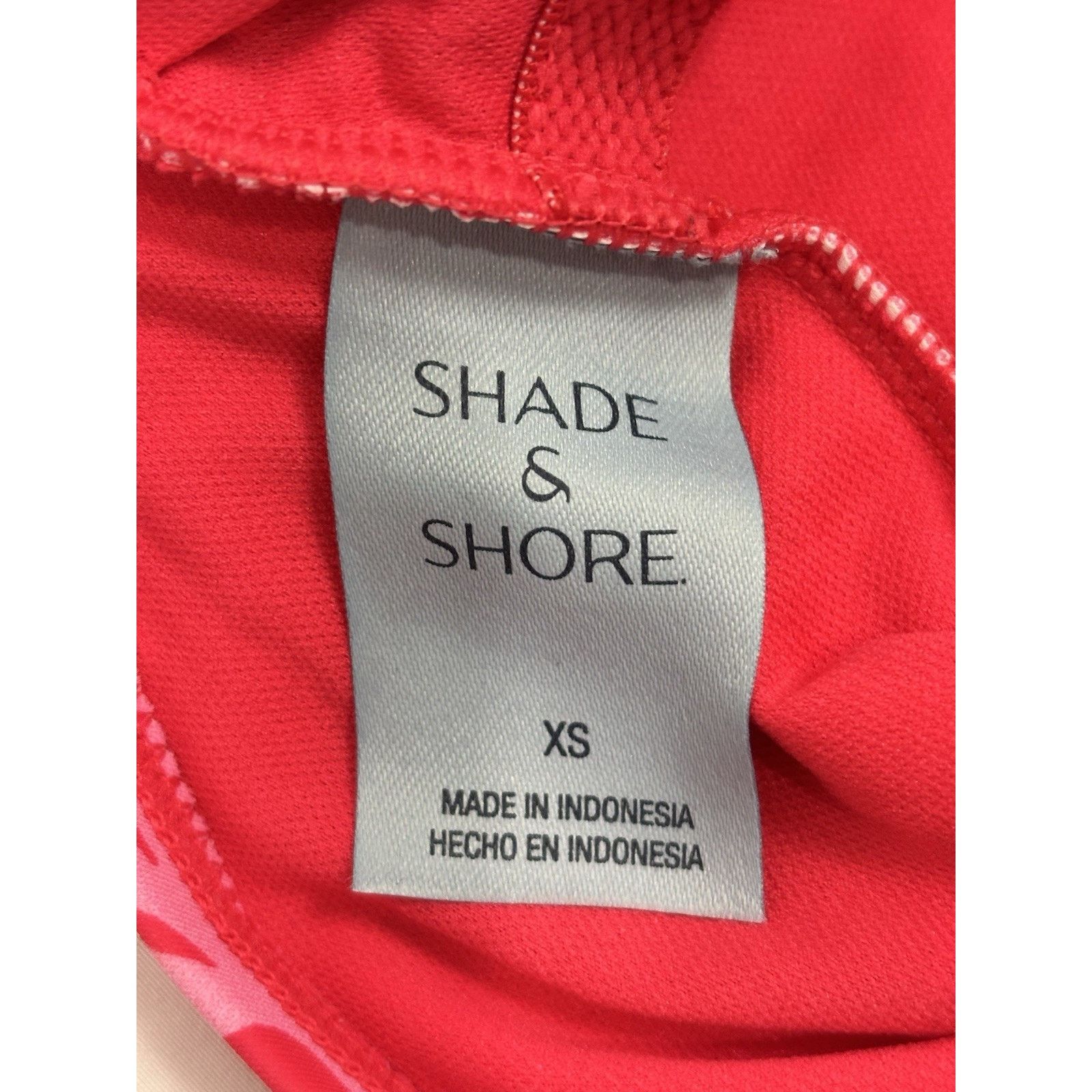Target Basics Shade & Shore Red Pink High Leg Cheeky One Piece Swimsuit XS Size XS / US 0-2 / IT 36-38 - 7 Thumbnail