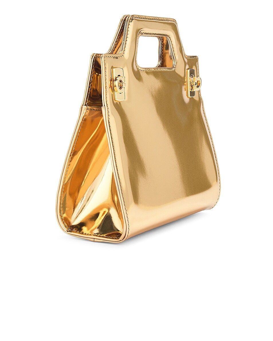Salvatore Ferragamo o1s1rm0924 Size: OS / Wanda Mini Bag in Gold Size ONE SIZE - 5 Thumbnail